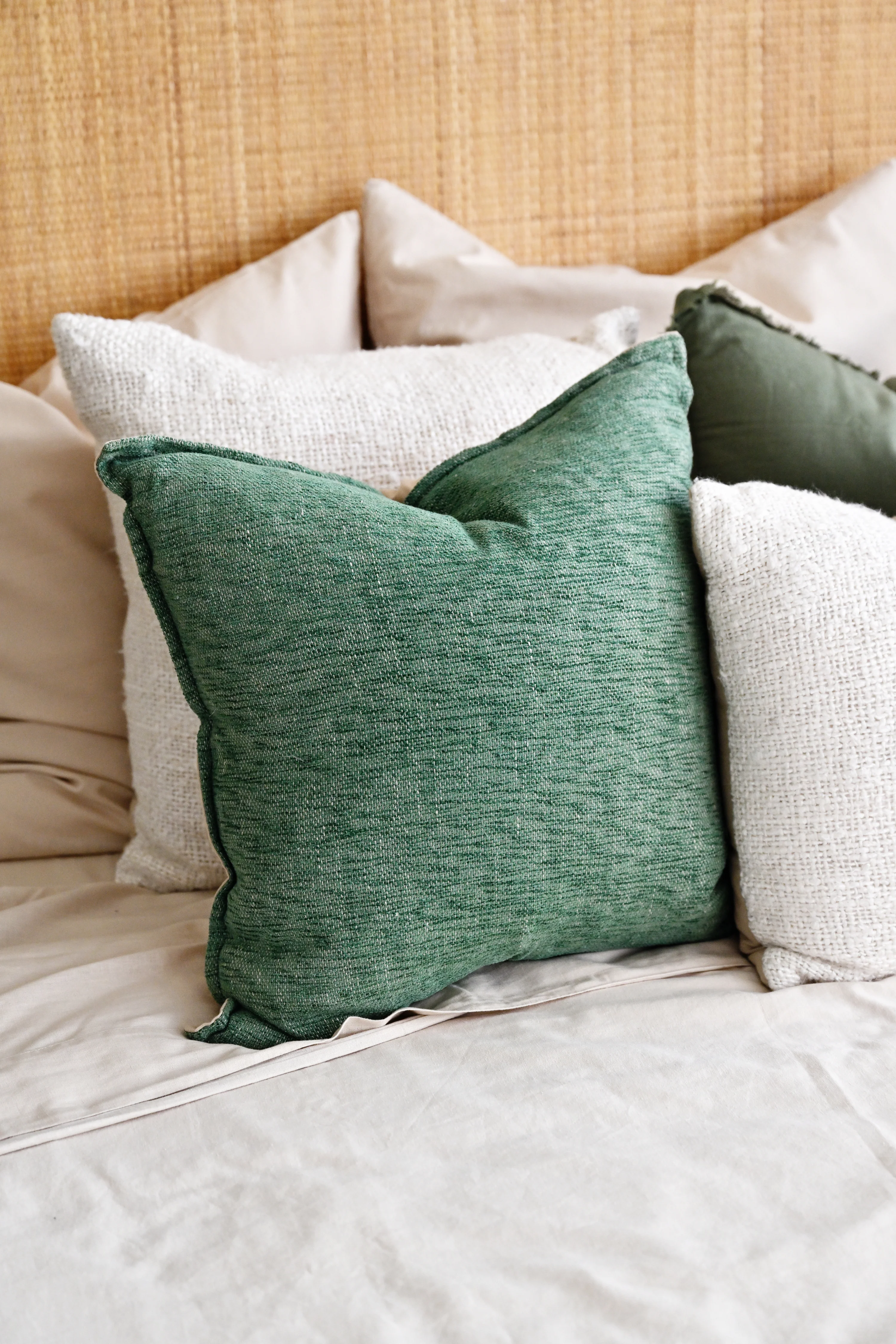 Anaisha Green Cushion Cover - 55cm x 55cm - Image 5