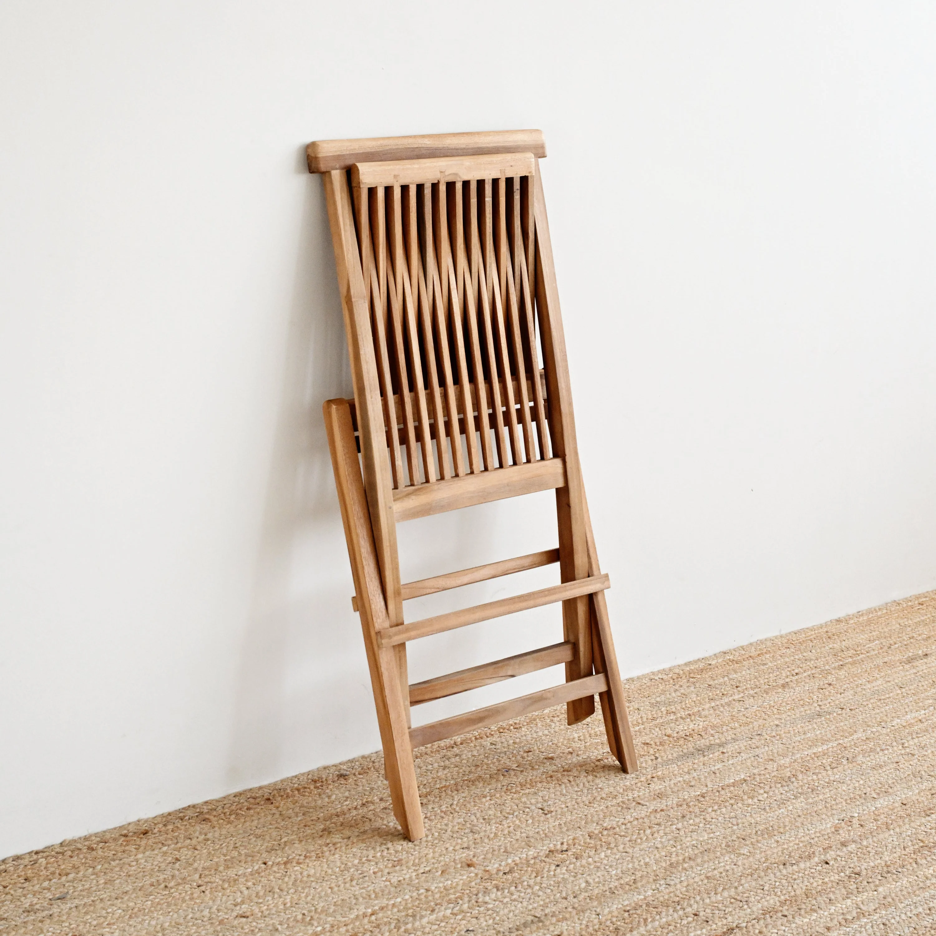 Aruna Teak Folding Chair - Image 4