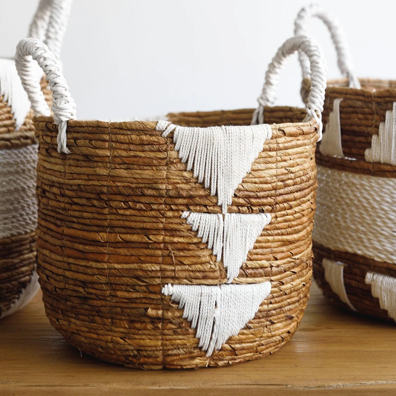 Banana Leaf Macrame Basket - Image 7