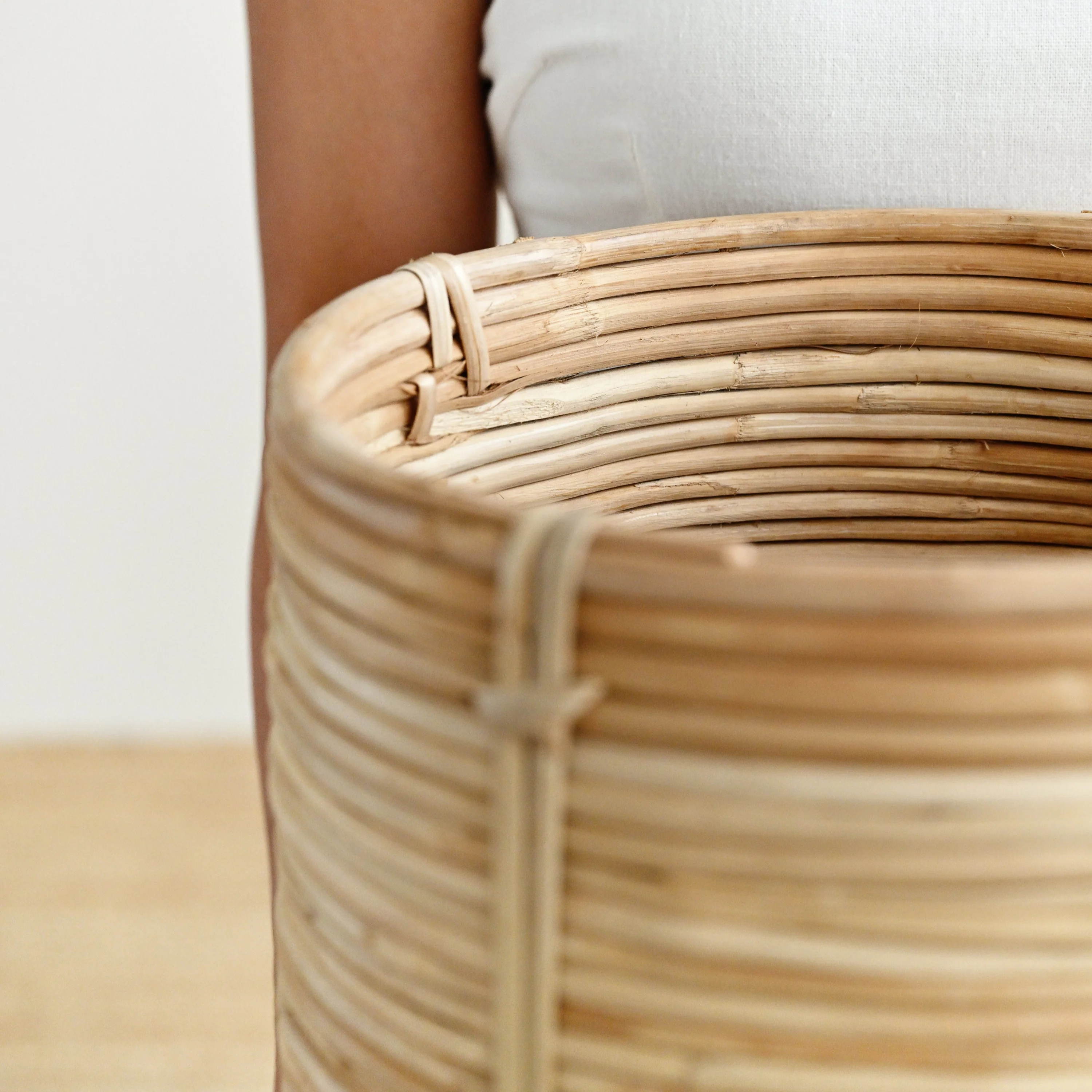 Bengal Rattan Cylinder Basket - Image 3