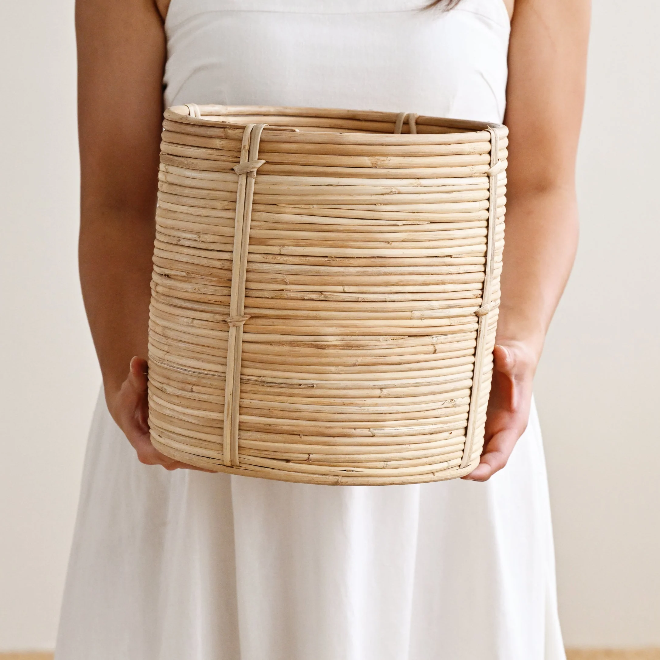 Bengal Rattan Cylinder Basket - Image 5