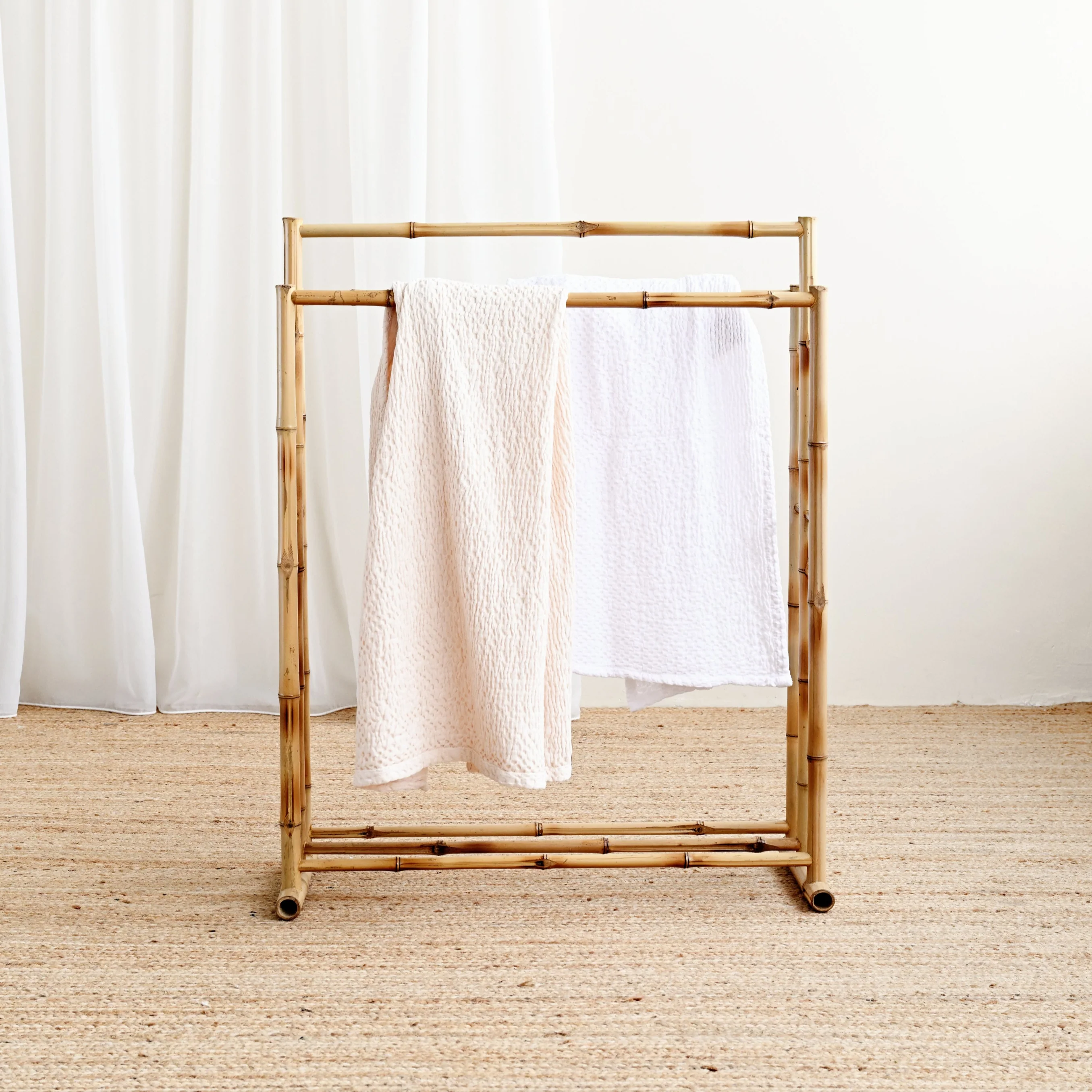 Bungalow Bamboo Towel Rack - Image 3