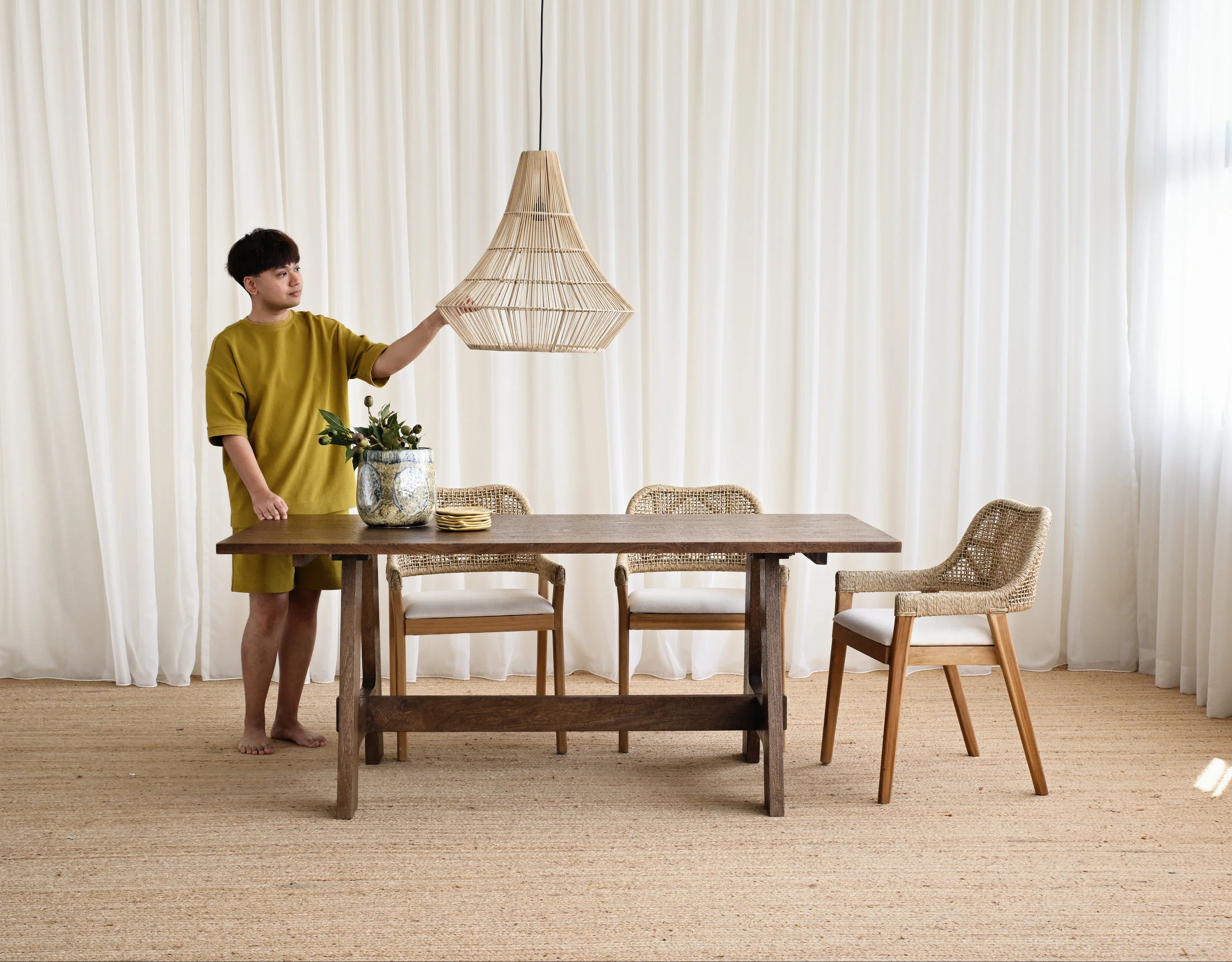 Cairo Rattan Pendant Lamp - Image 5
