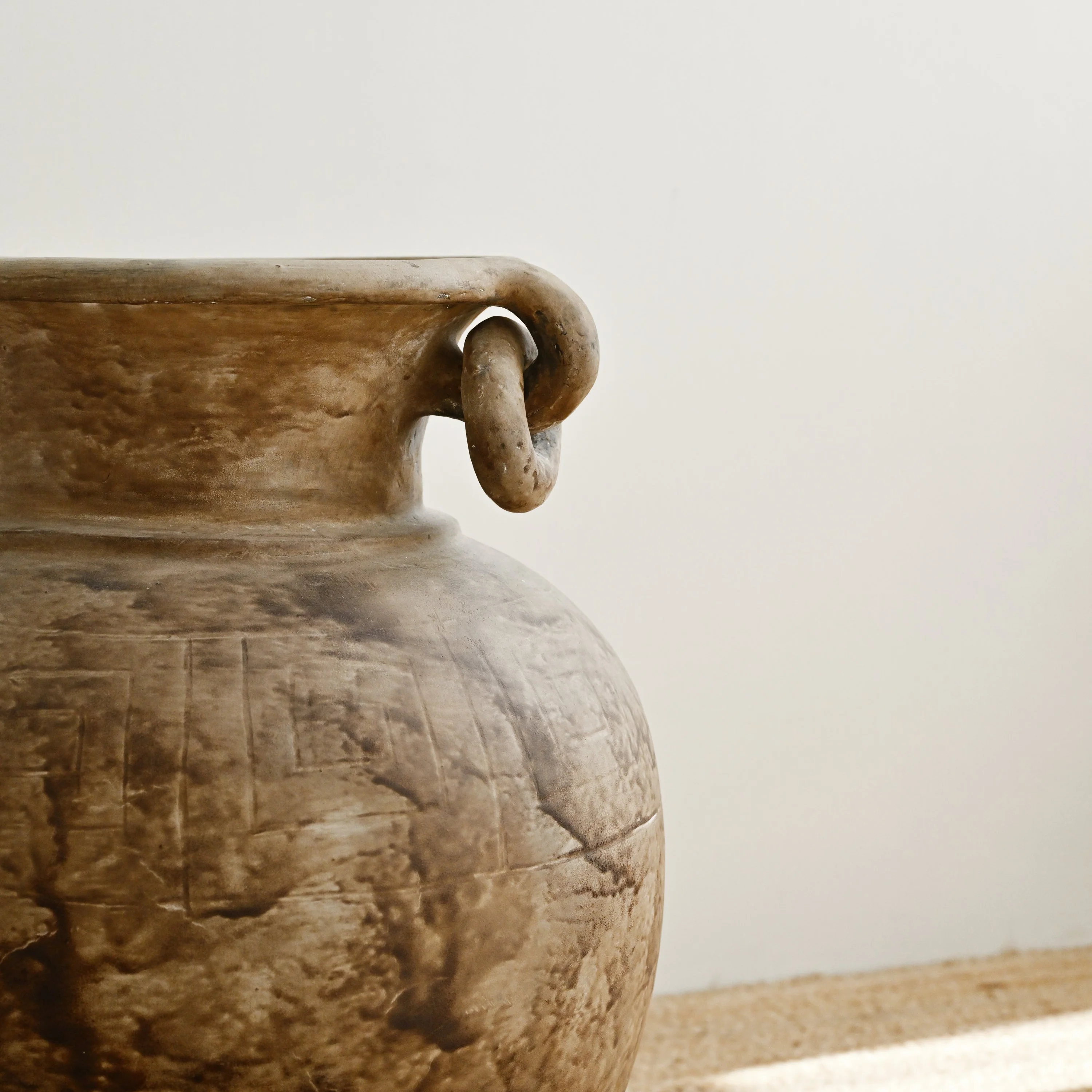 Carved Terracotta Vase - Image 4