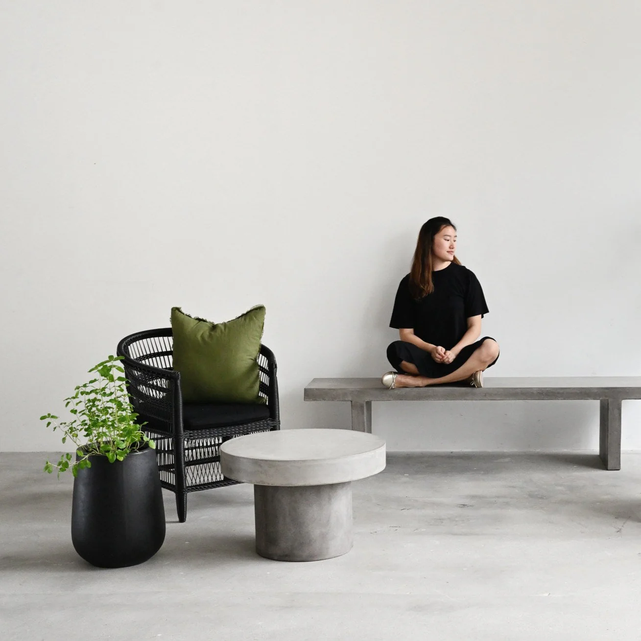 Concrete Long Bench - 190cm - Image 3