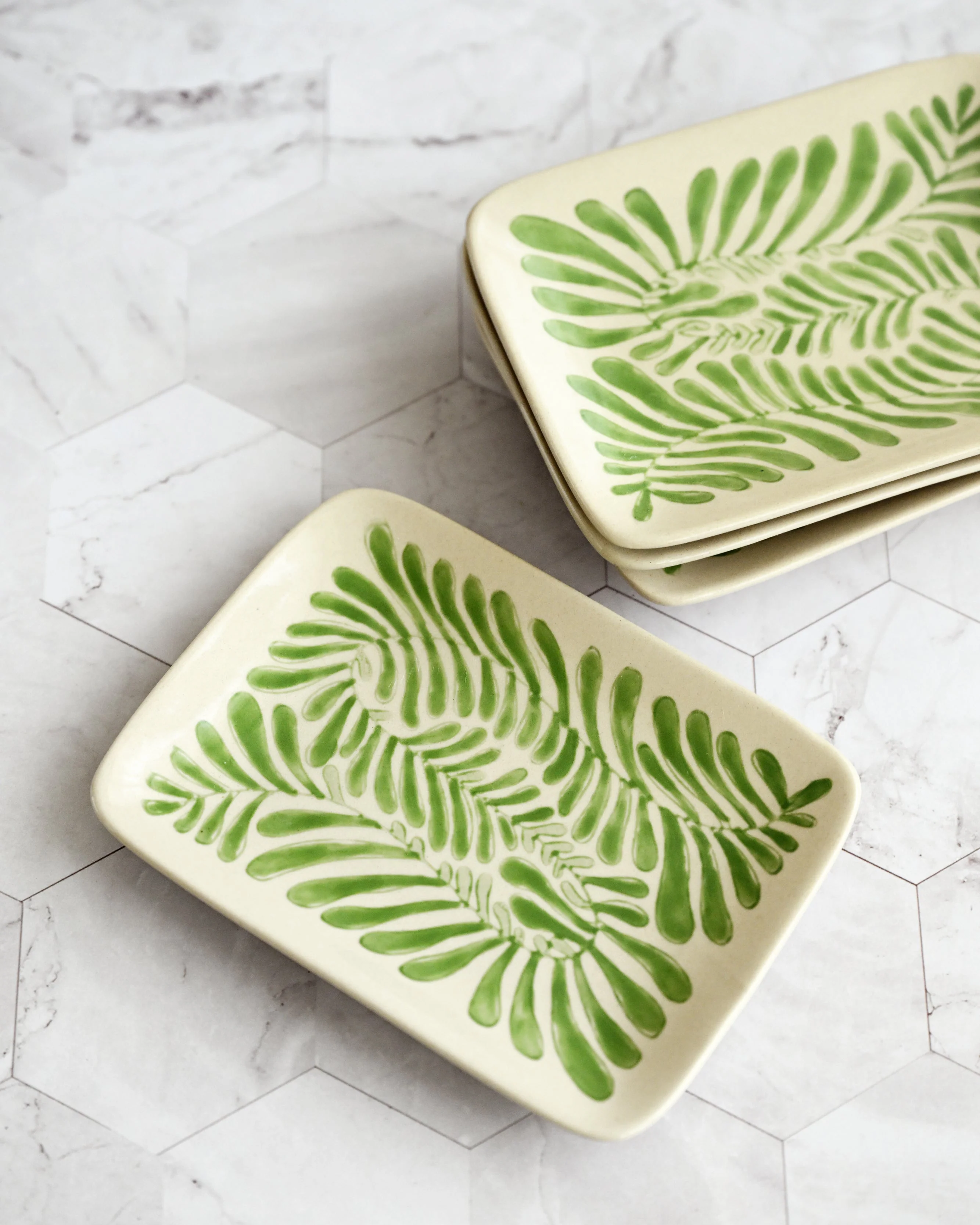 Fauni Serving Plate - Green - Image 2