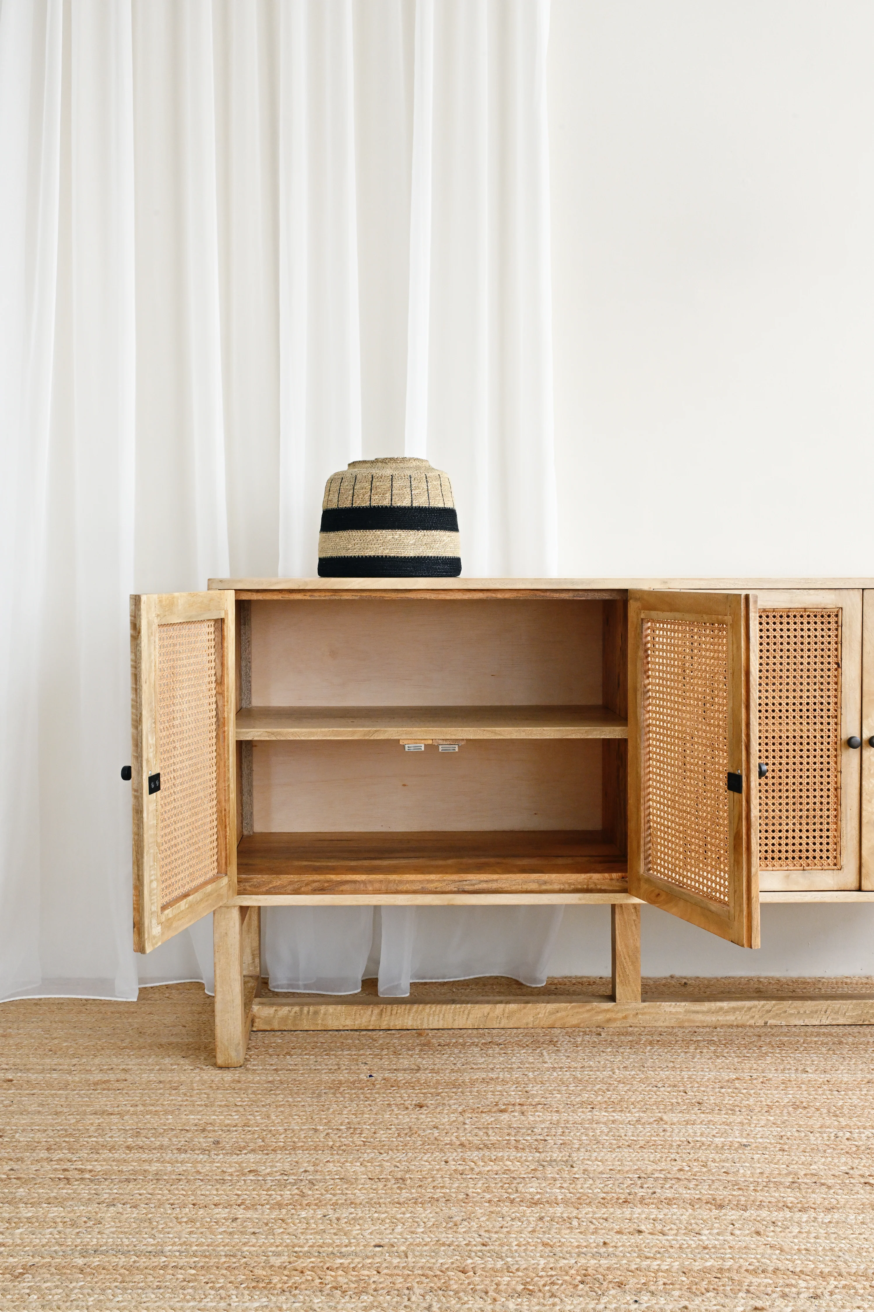 Gili 4 Door Sideboard - Natural - Image 7