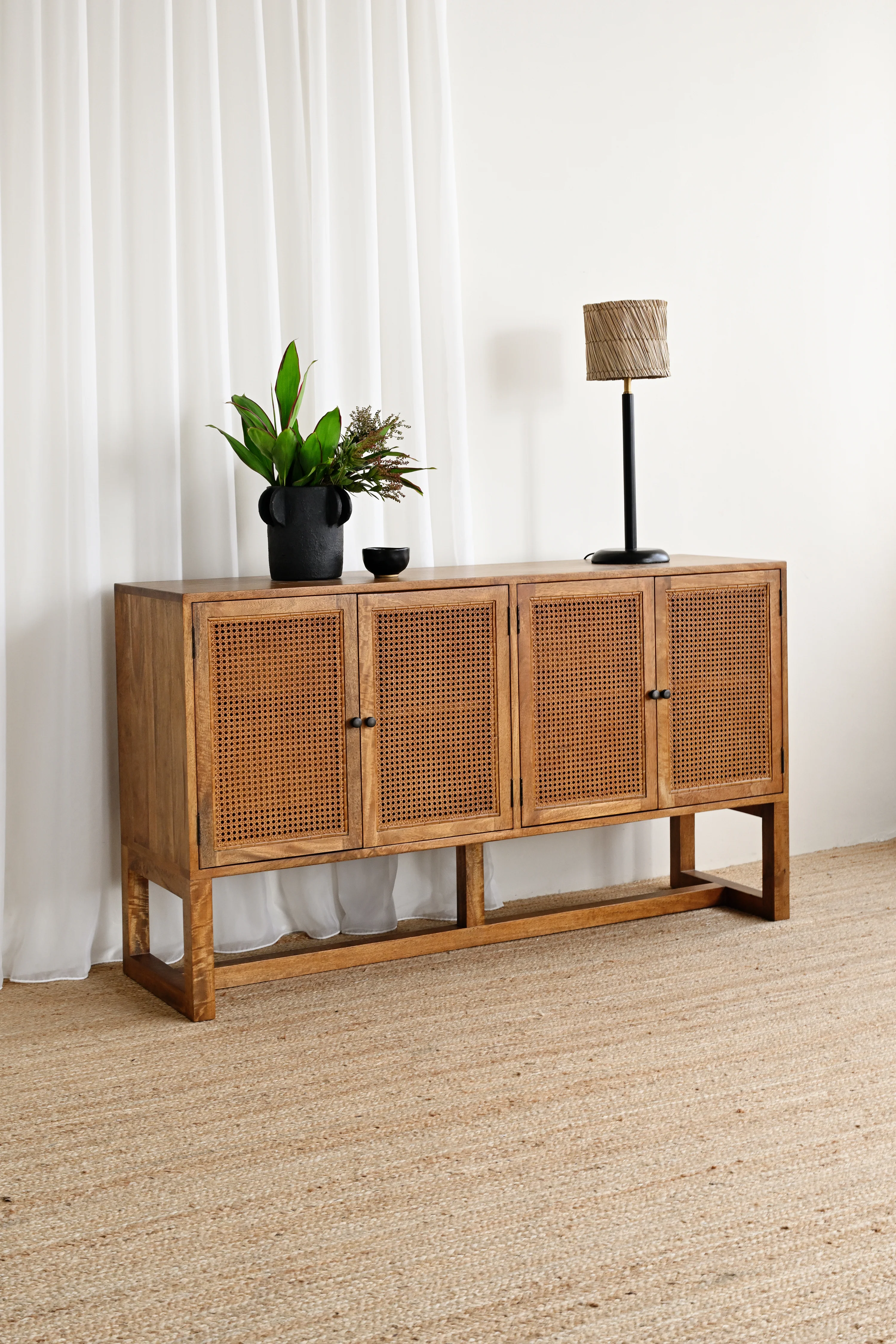 Gili 4 Door Sideboard - Tallow - Image 2