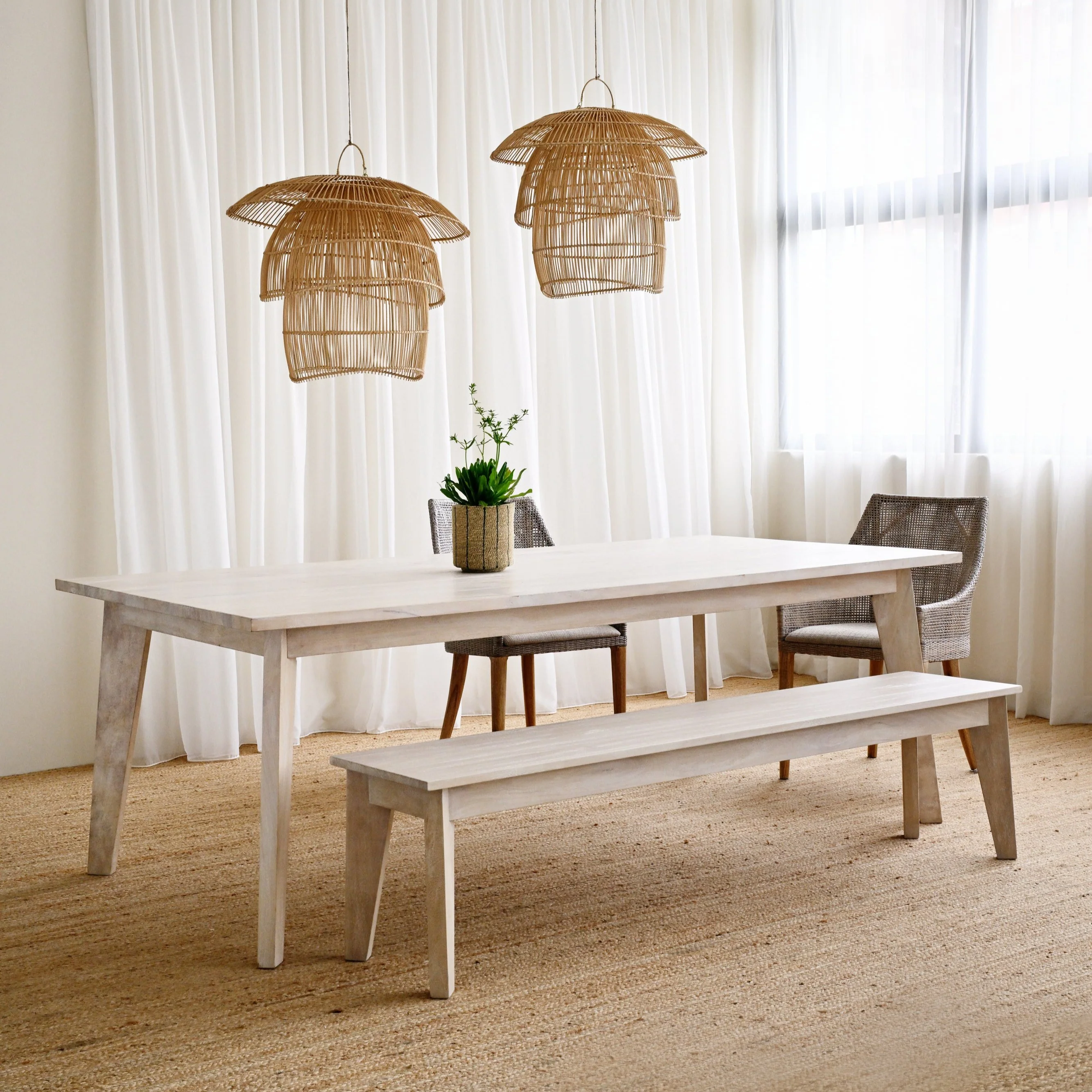Gili Bench White Wash - Image 6