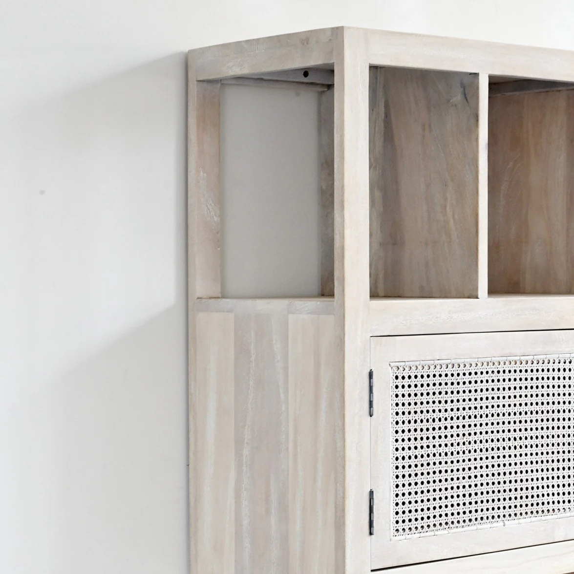 Gili Rectangular Bookshelf - White Wash - Image 6