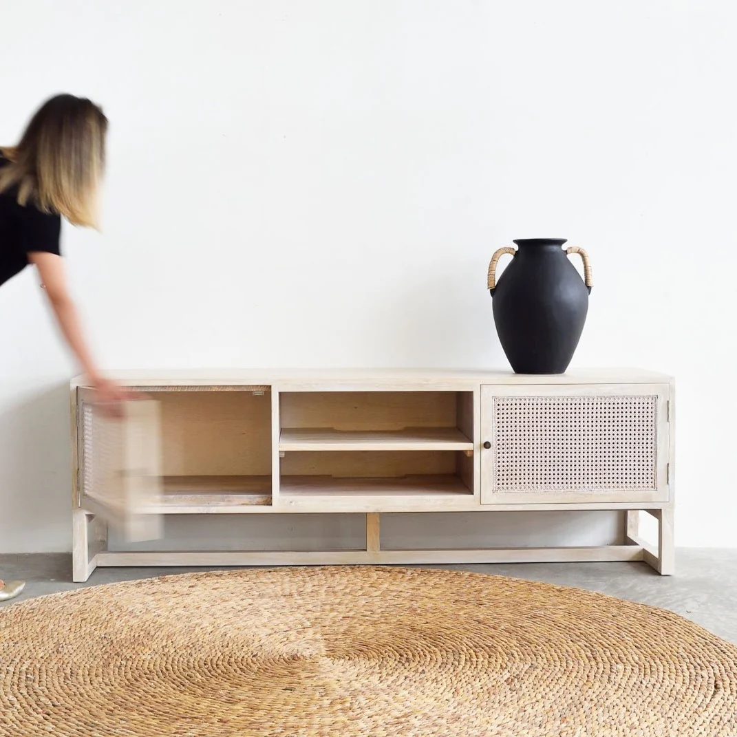 Gili TV Console - White Wash - Image 6