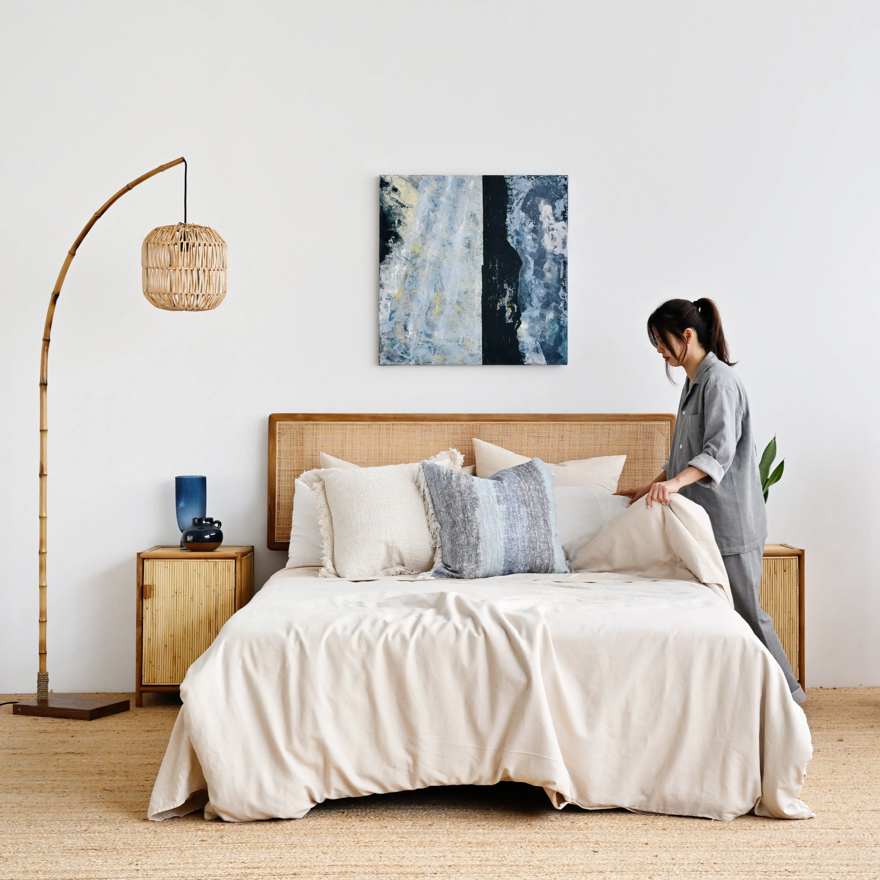 Havana Bed - Teak & Rattan - Image 6