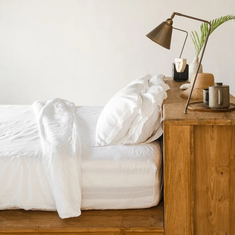 Heveya Linen Fitted Sheet Set - Queen