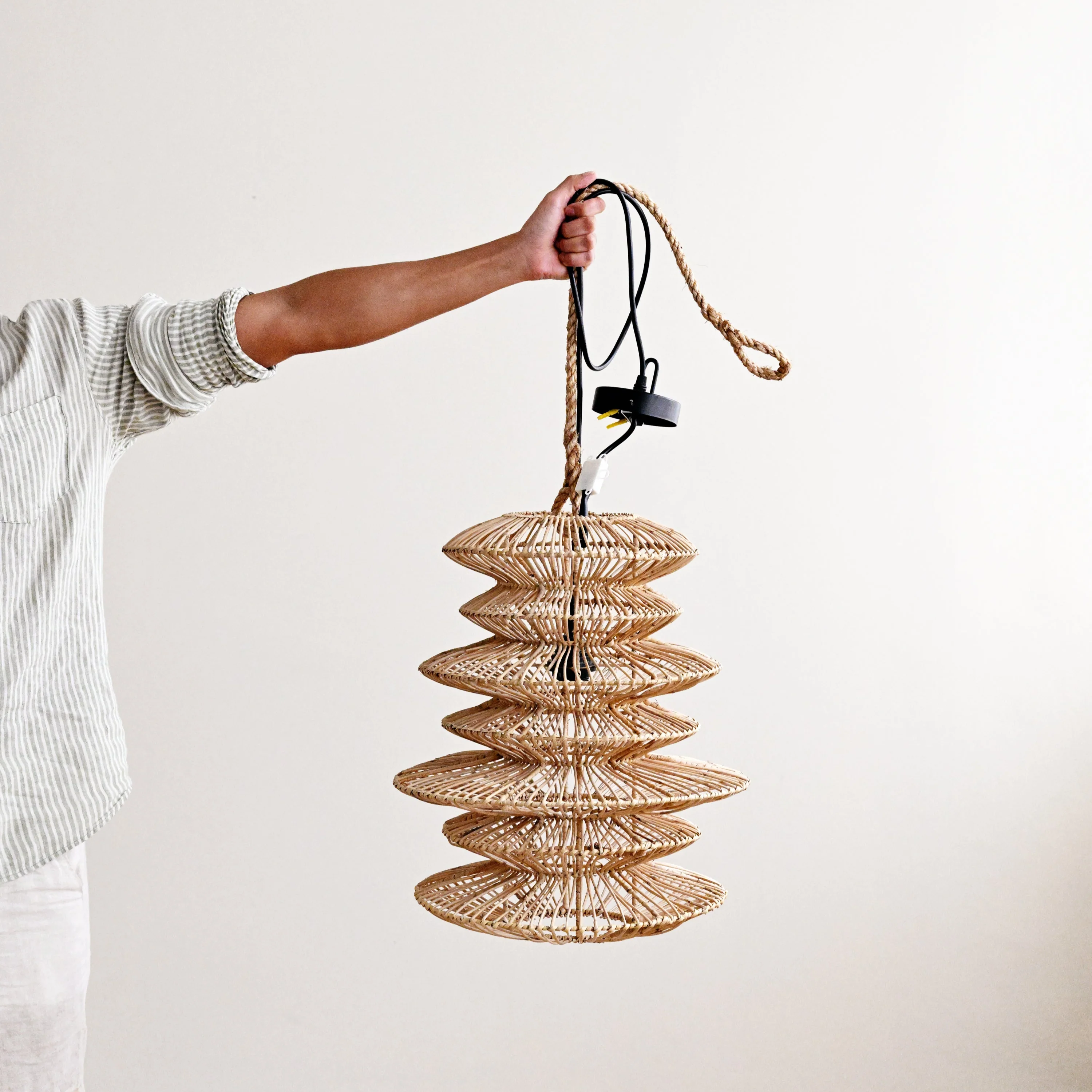 Hive Rattan Pendant Lamp - Image 6