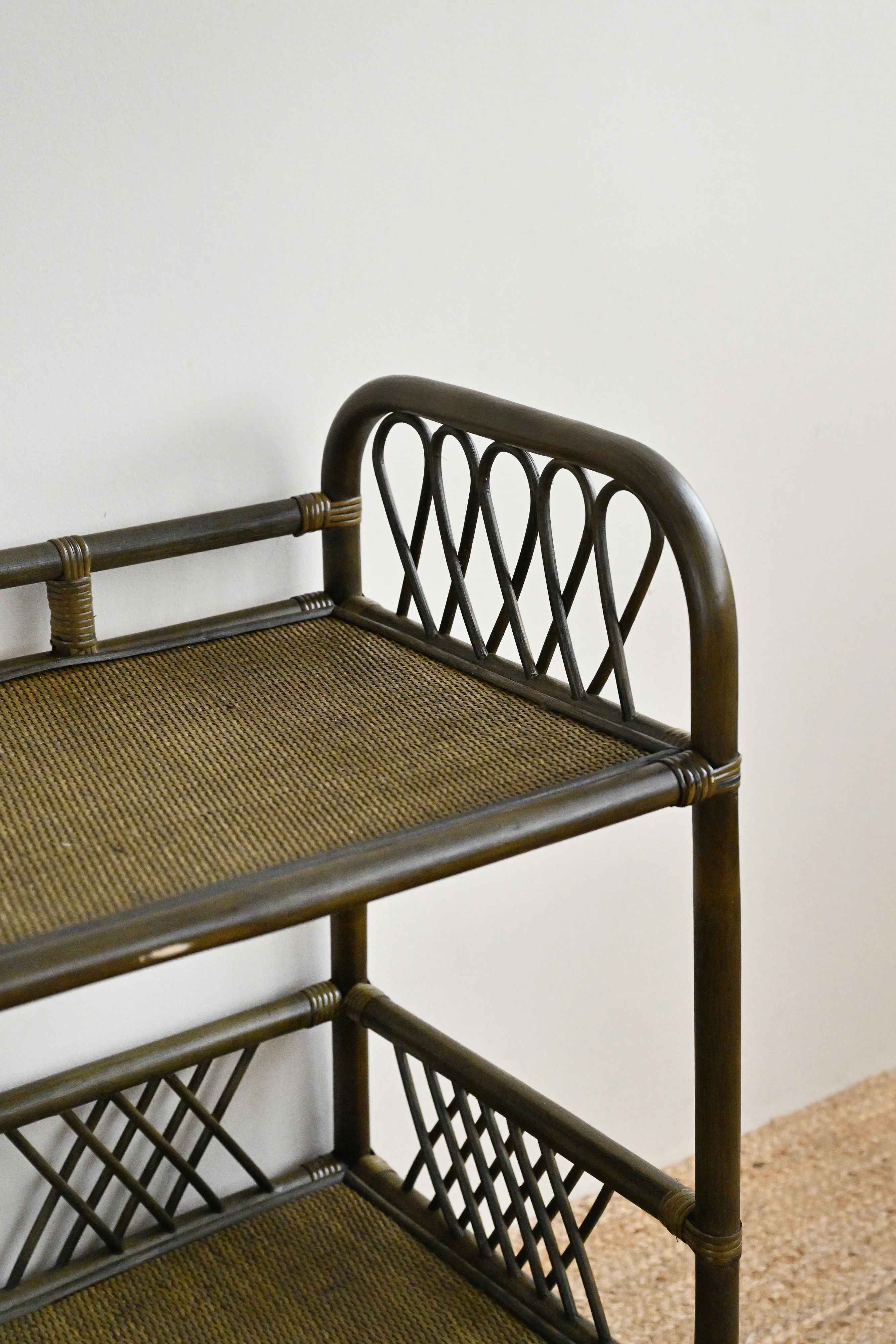 Iberia Rattan Barcart - Olive - Image 6