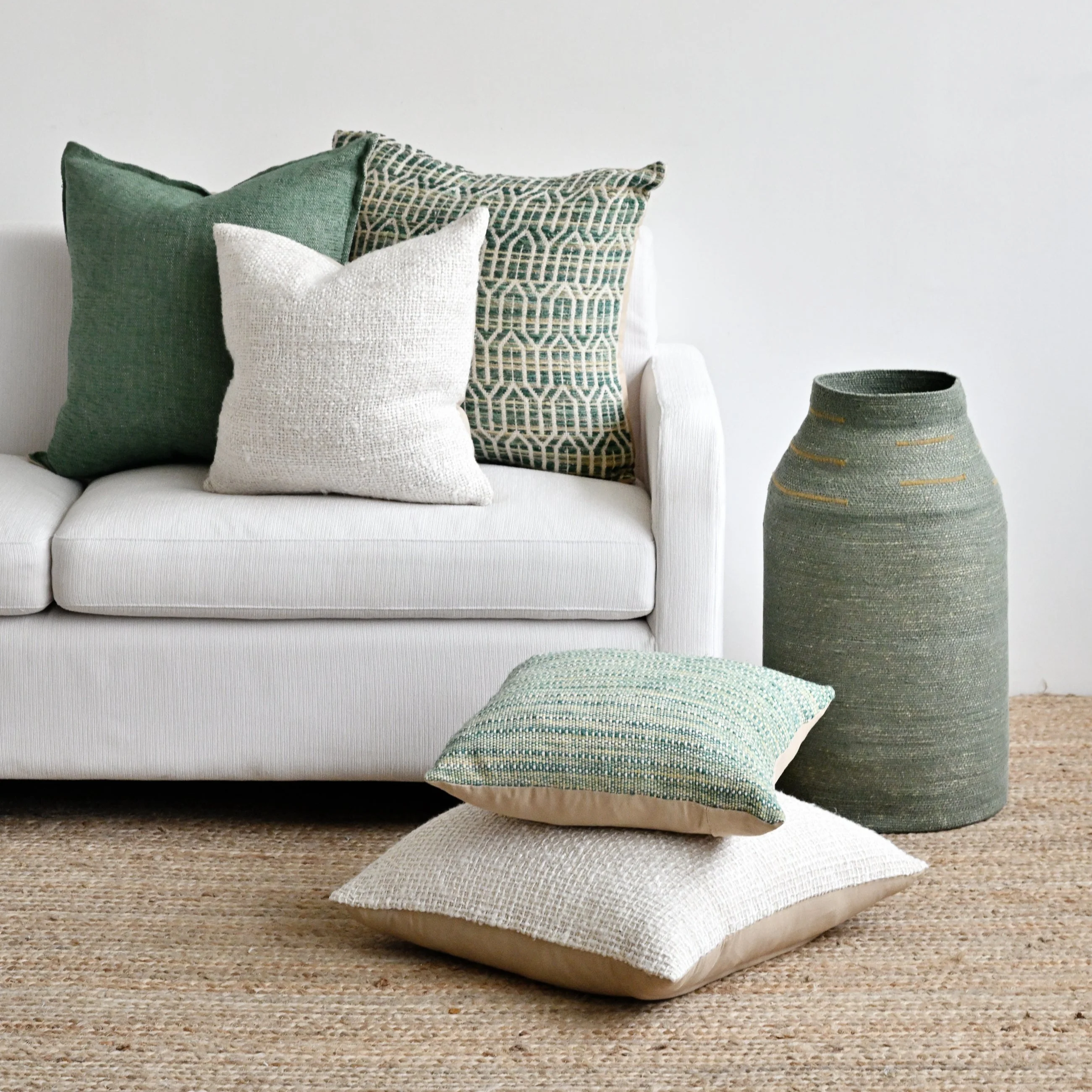 Indu Cream Cushion Cover - 45cm x 45cm - Image 4