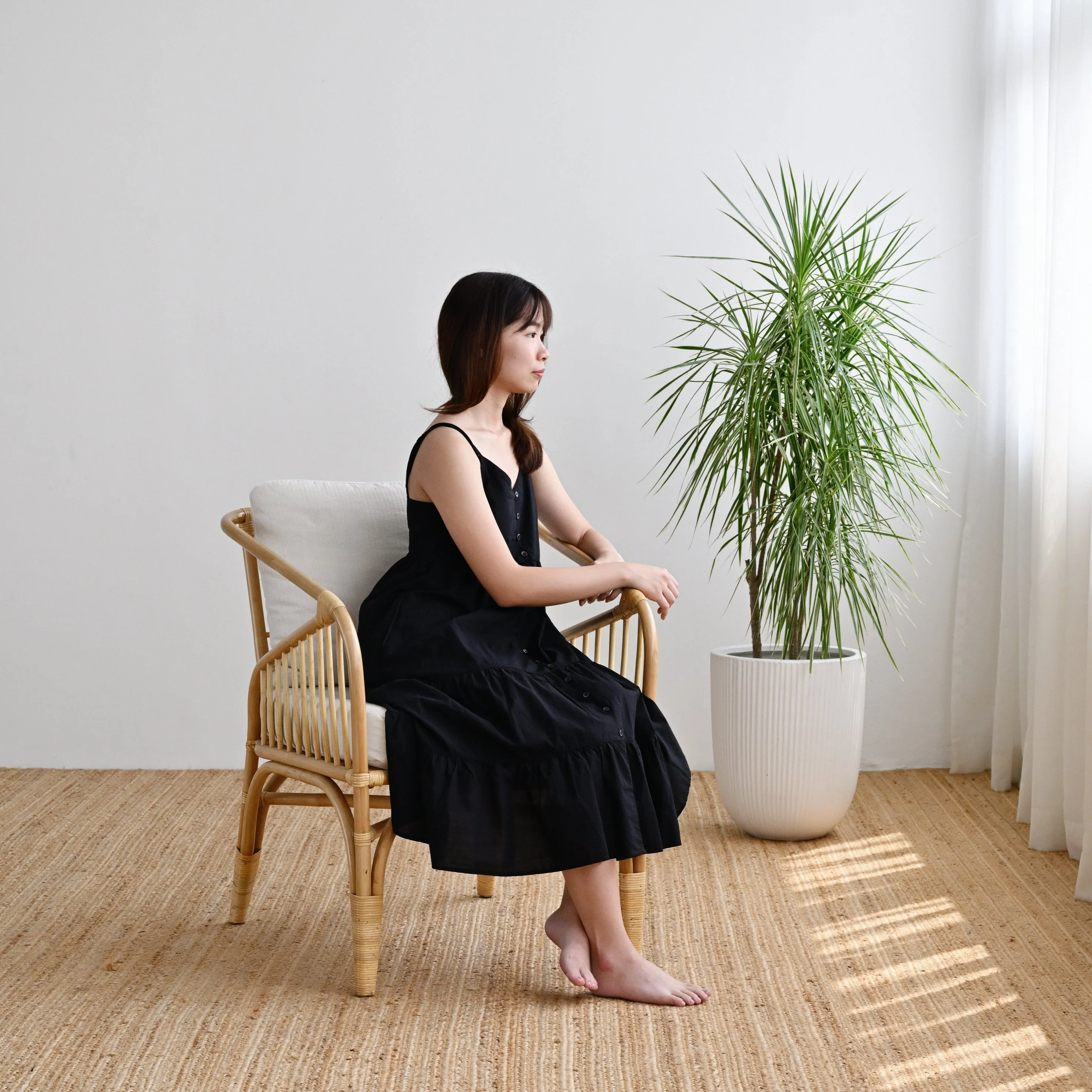 Insel Rattan Arm Chair - Natural - Image 4