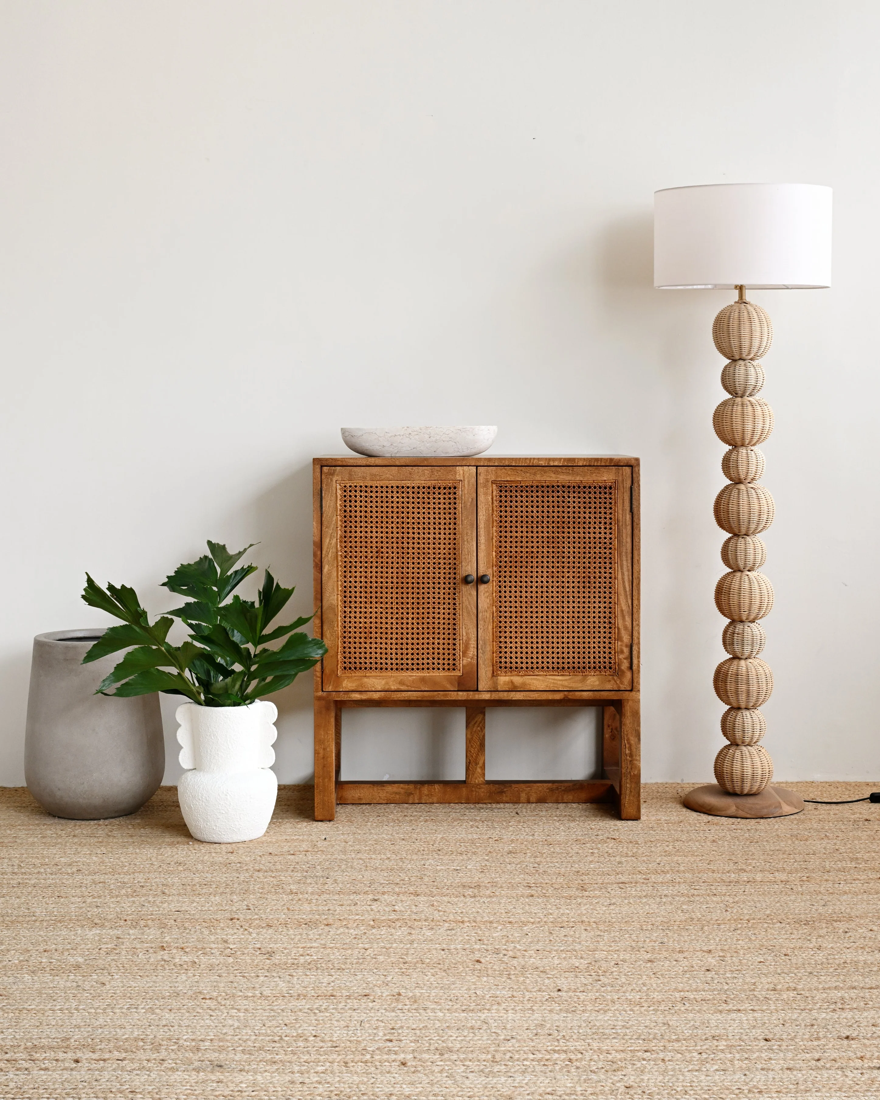Jaimie Rattan Standing Lamp - Image 3