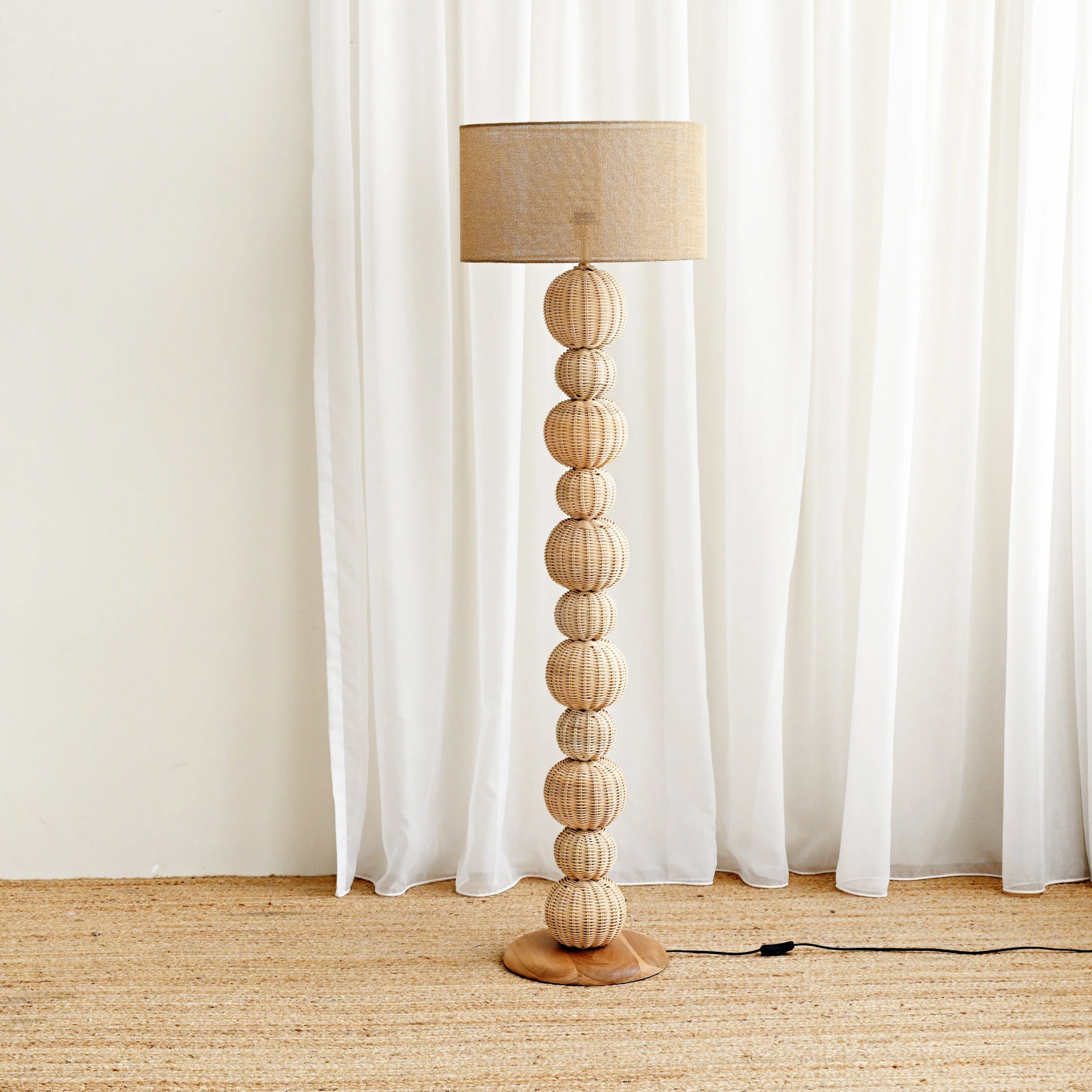 Jaimie Rattan Standing Lamp - Image 5