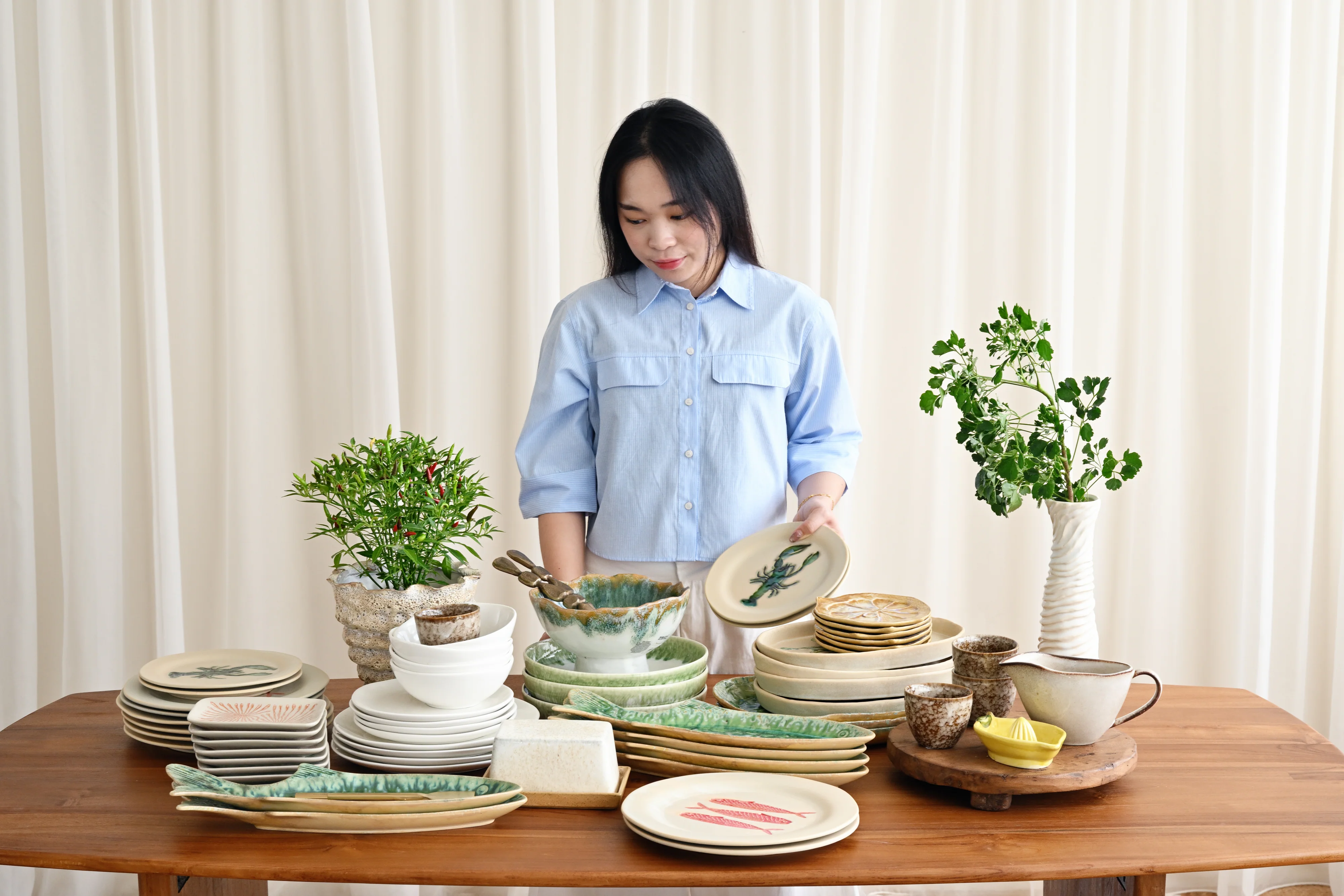 Joby Serving Pedestal Bowl - Image 6