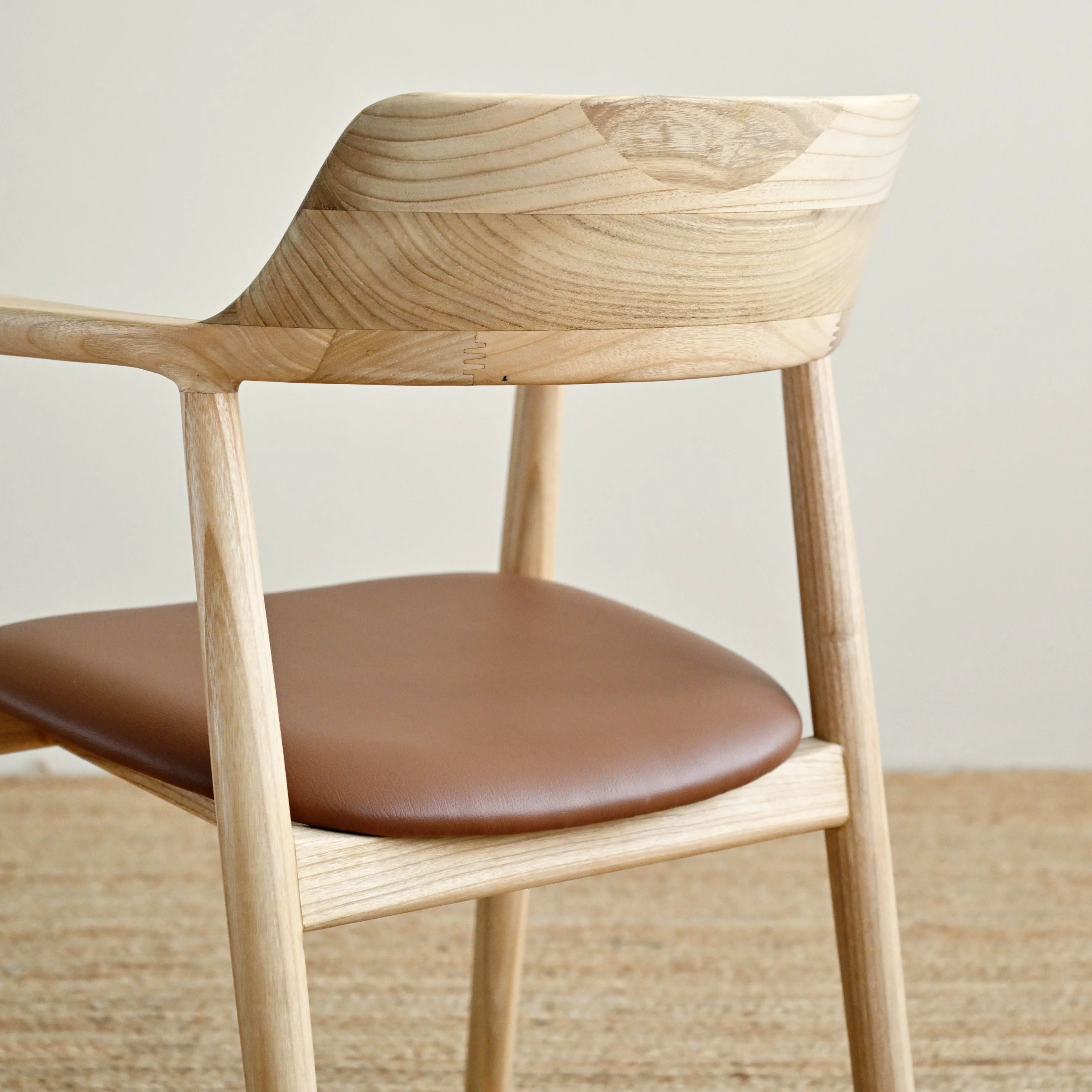 Kennedy Dining Chair With Cognac Seat - Image 6