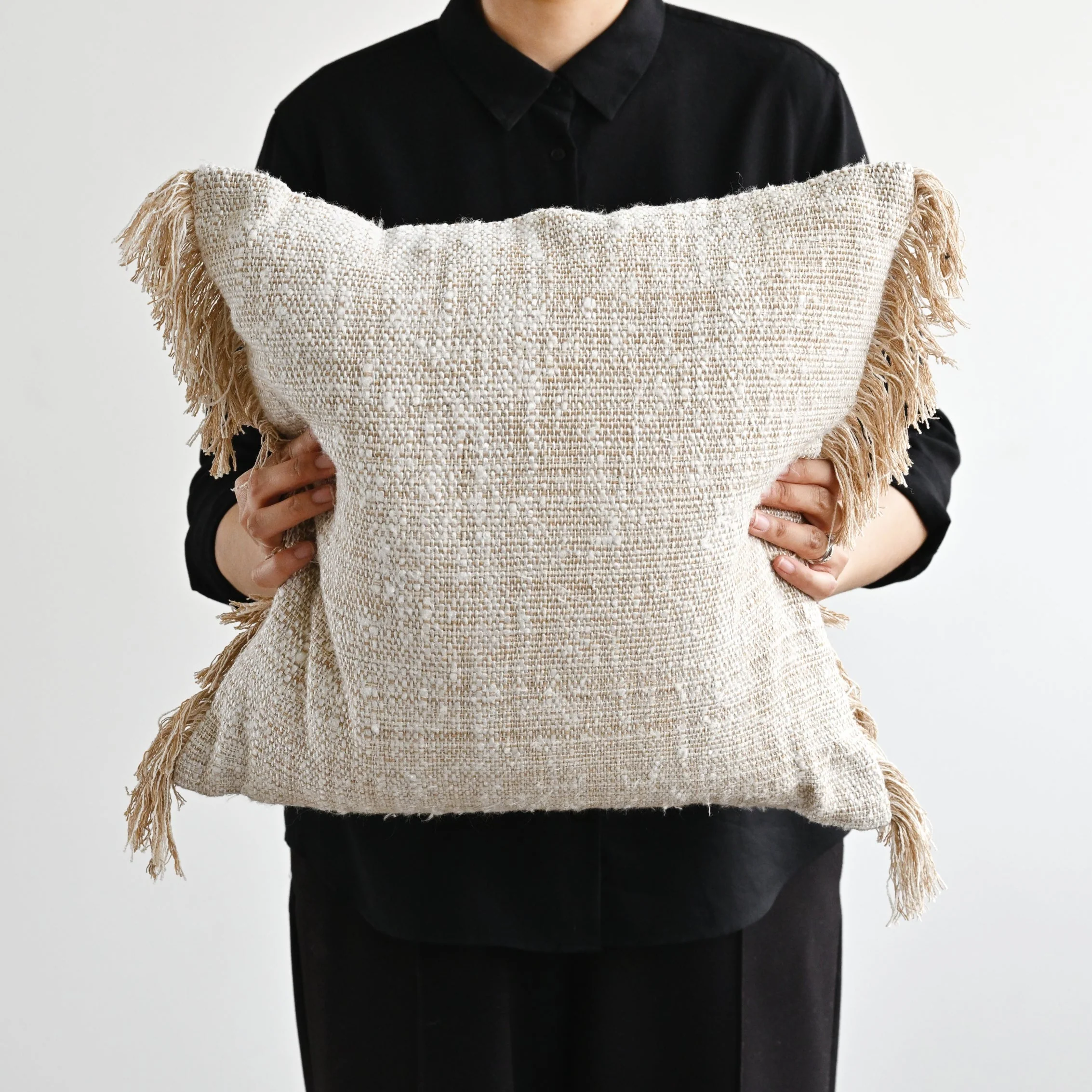 Kimaya Ivory Cushion Cover - 45cm x 45cm