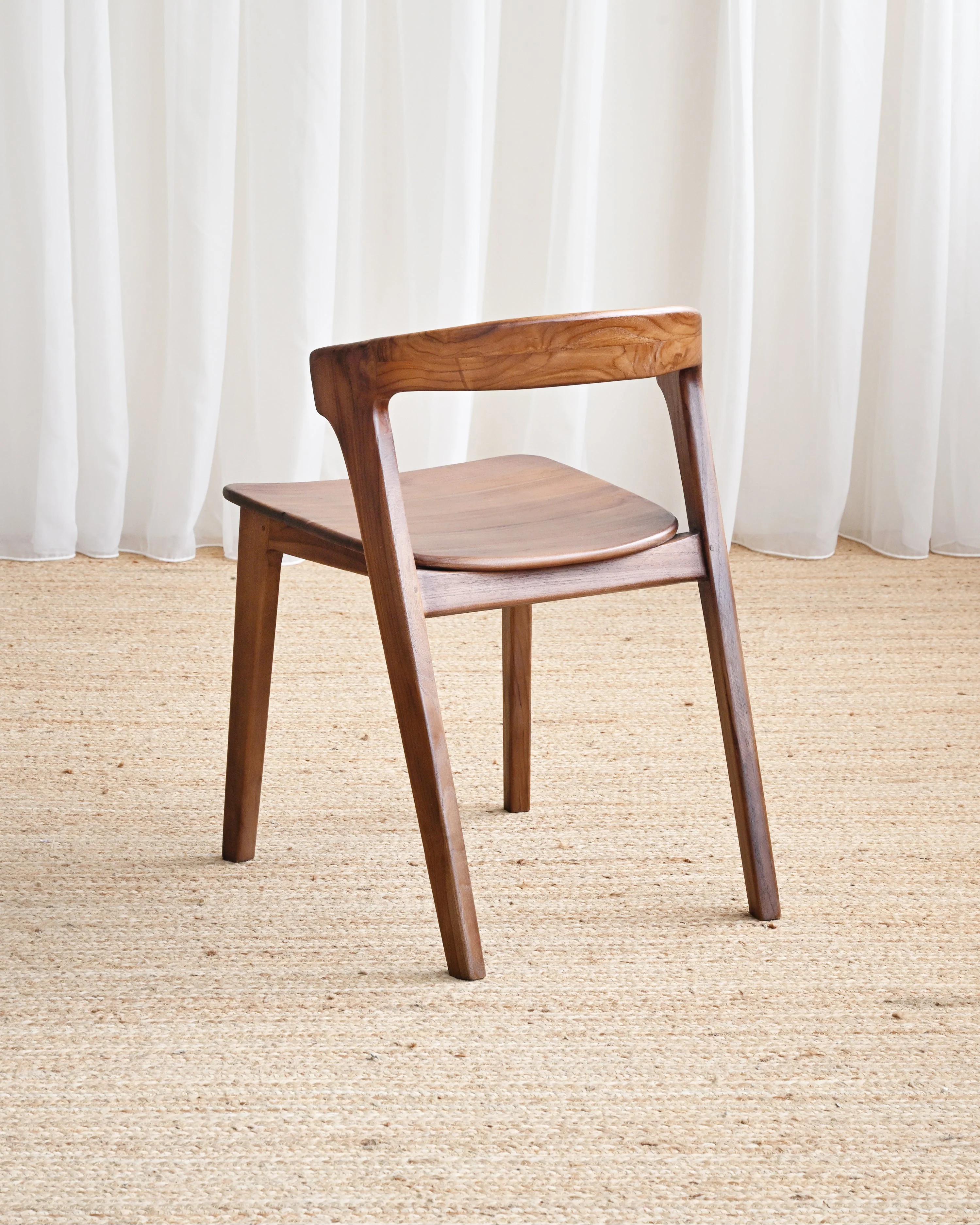 Kinta Teak Dining Chair - Dark Teak - Image 6