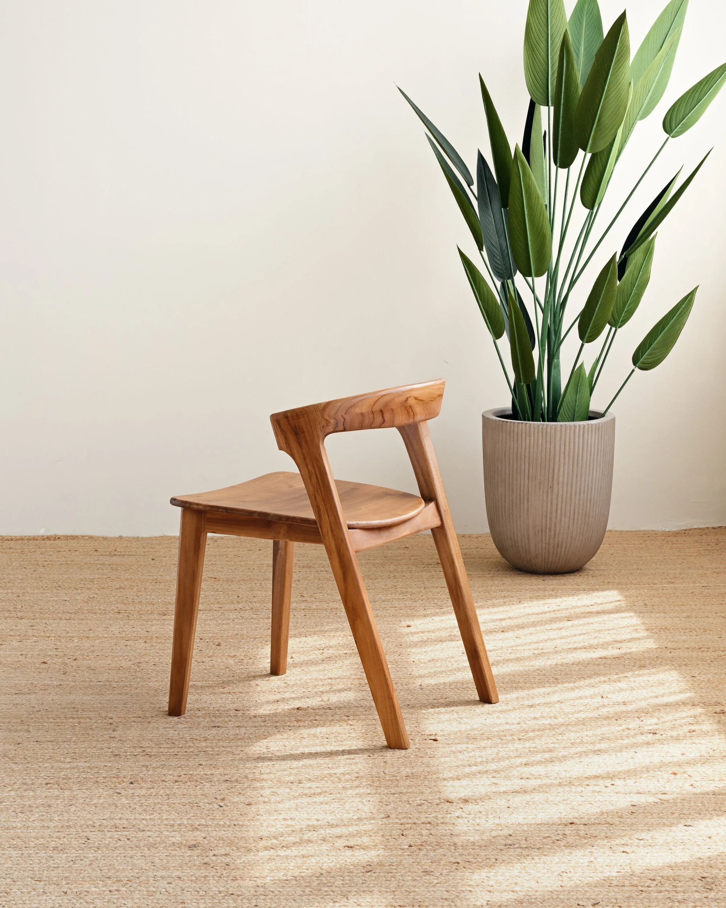 Kinta Teak Dining Chair - Light Teak - Image 2