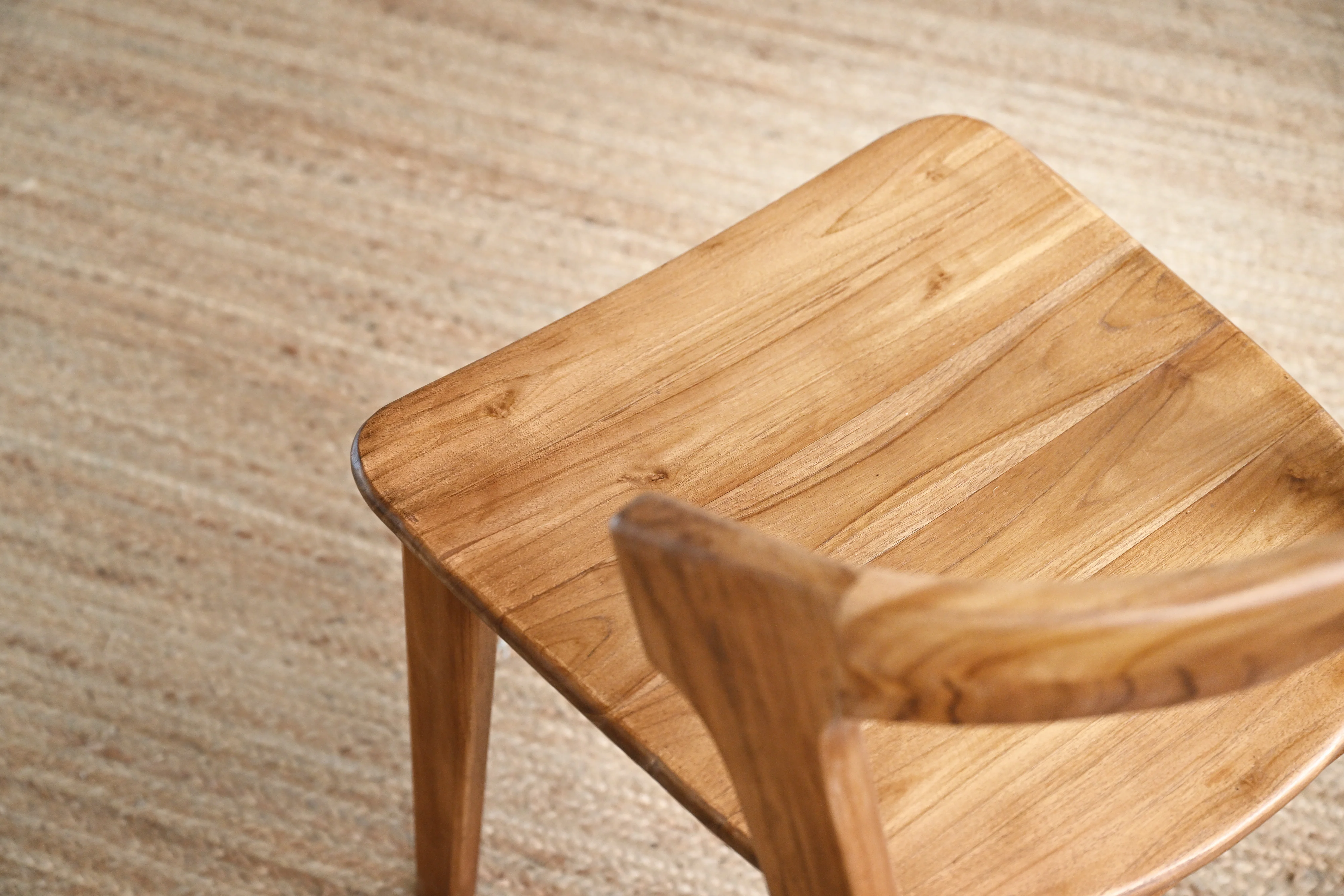 Kinta Teak Dining Chair - Light Teak - Image 3