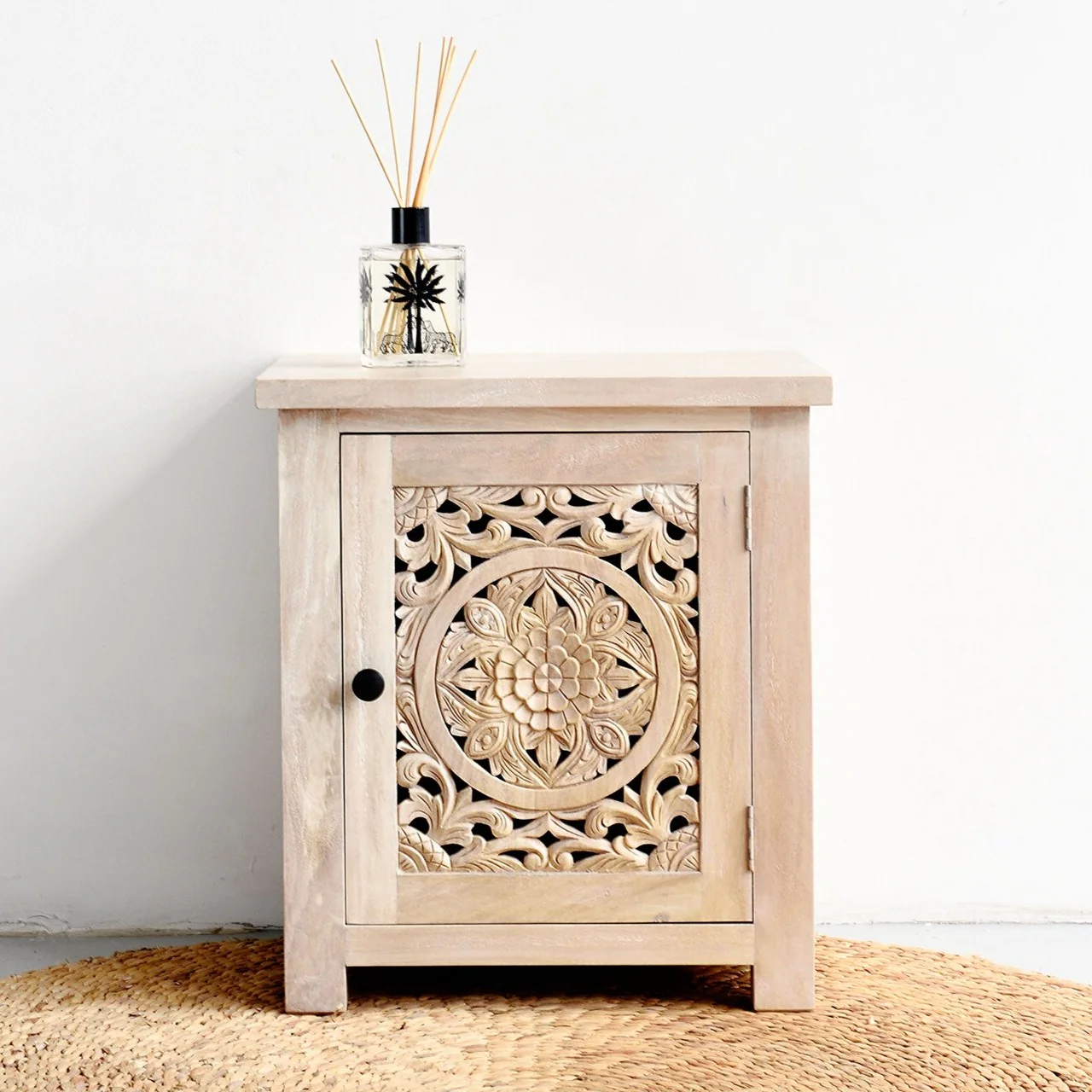 Kuno Bedside Table - White Wash - Image 4