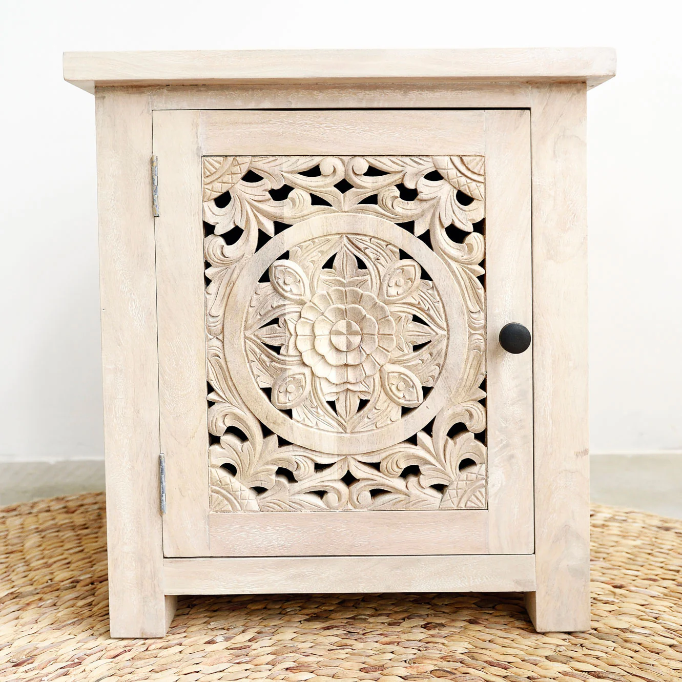 Kuno Bedside Table - White Wash - Image 5