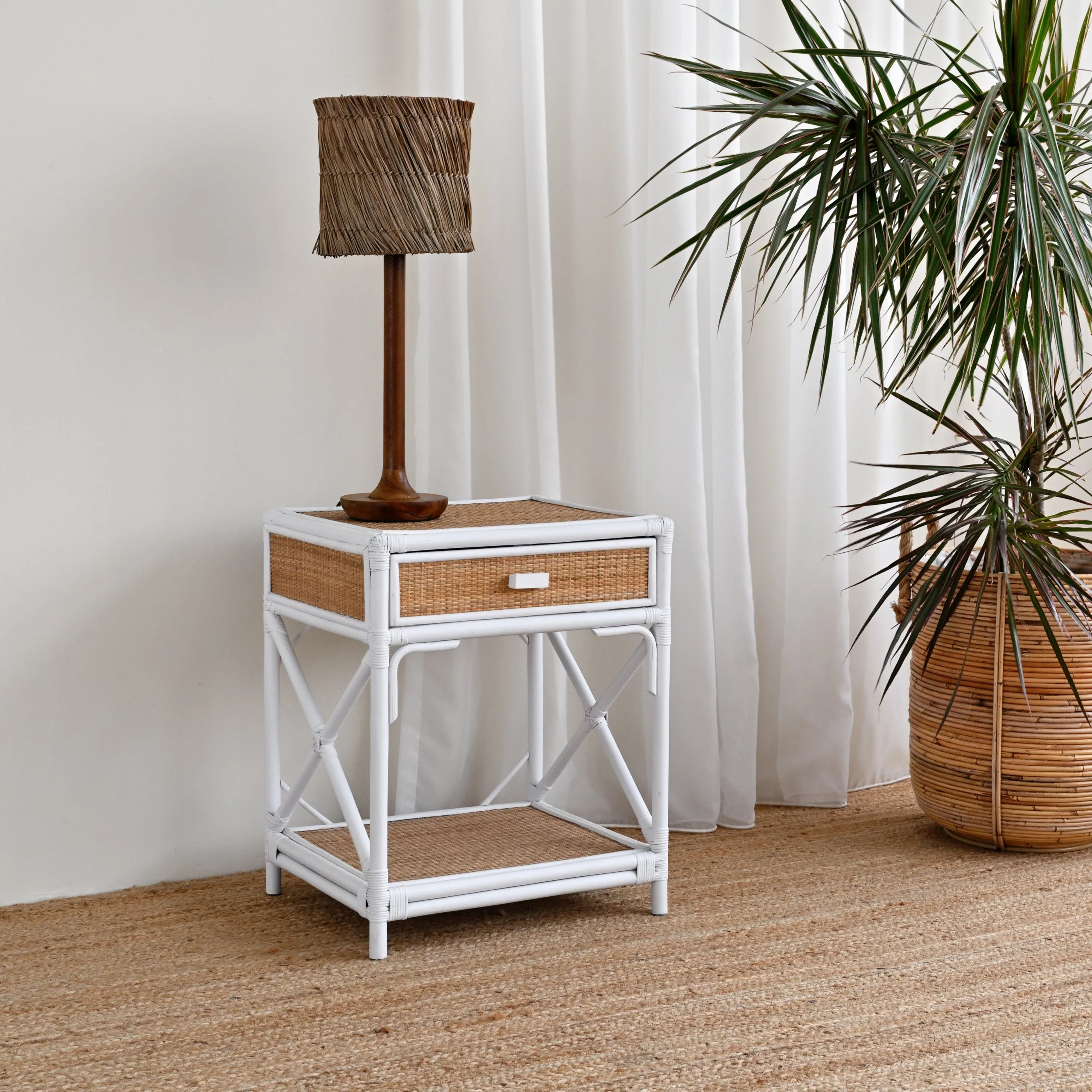 Laguna Rattan Bedside Table - Image 10