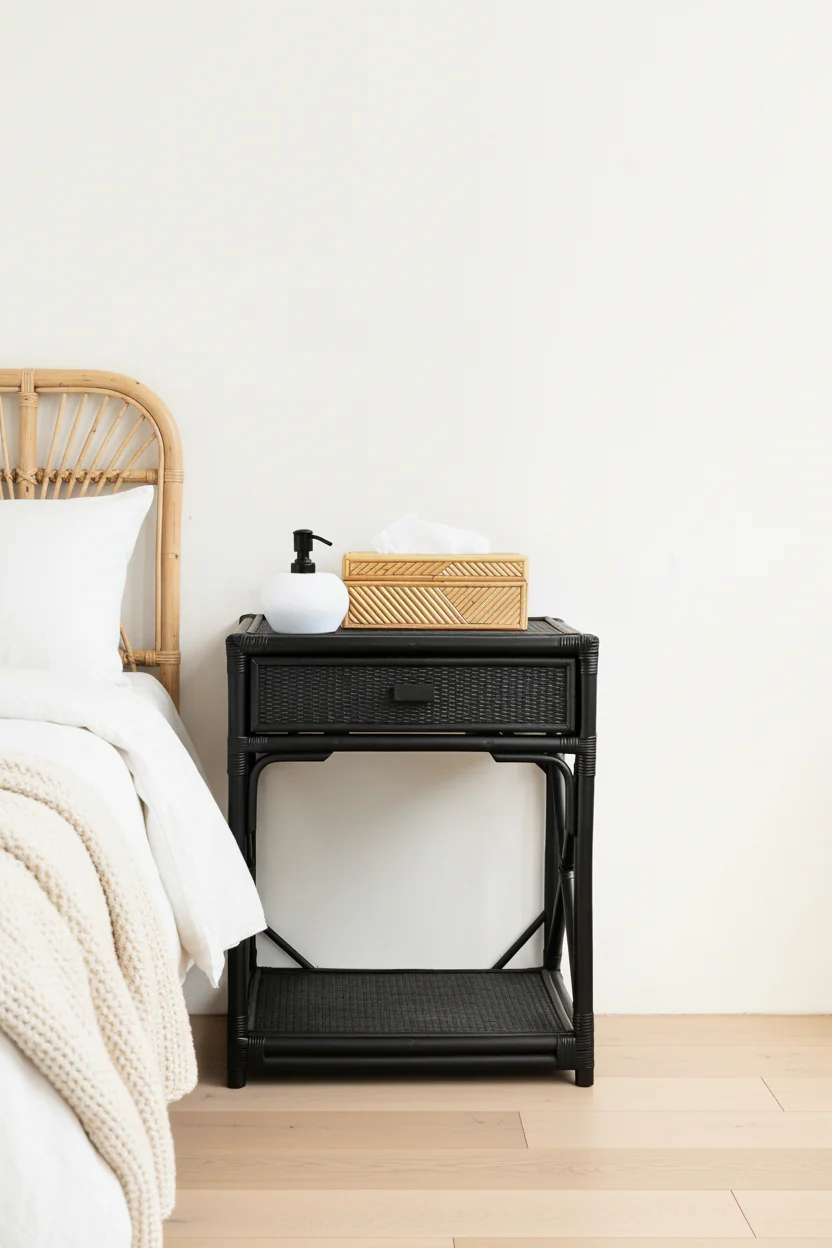 Laguna Rattan Bedside Table - Image 19