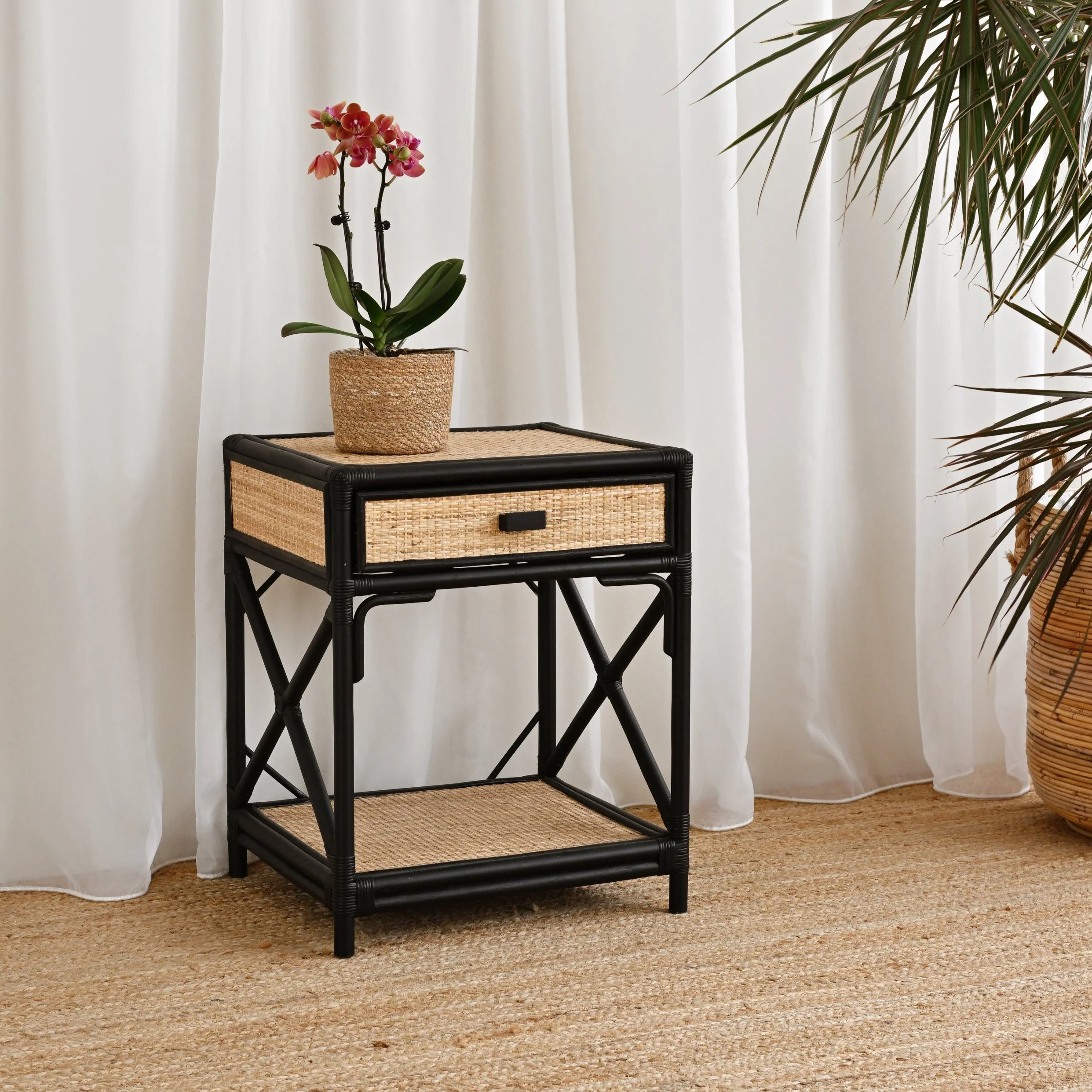Laguna Rattan Bedside Table - Image 6