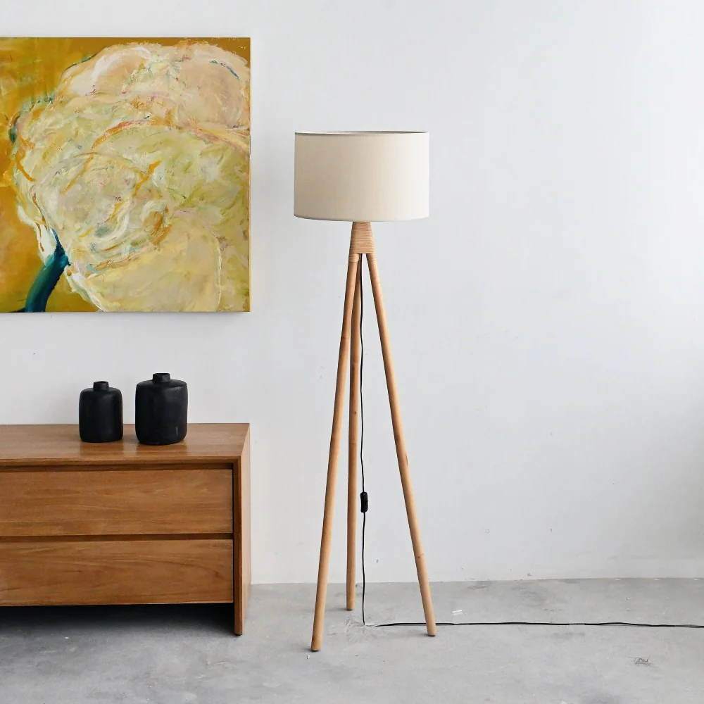 Lime Standing Lamp - Natural - Image 3