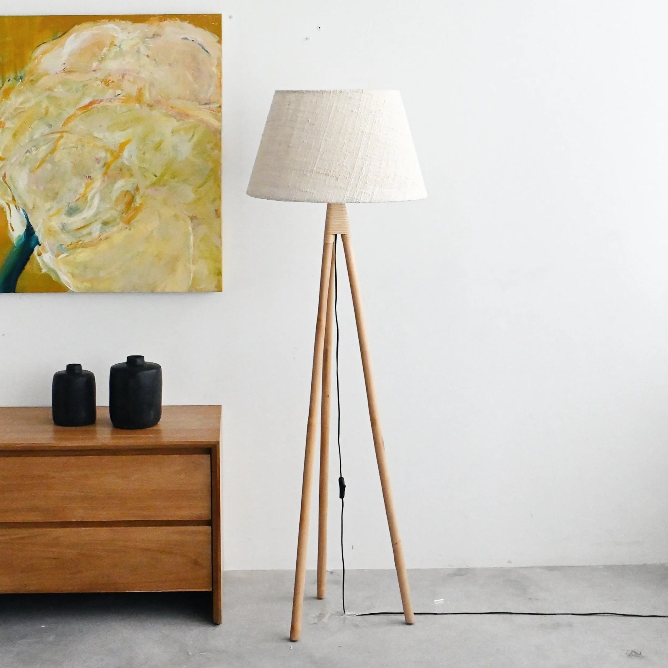 Lime Standing Lamp - Natural - Image 6