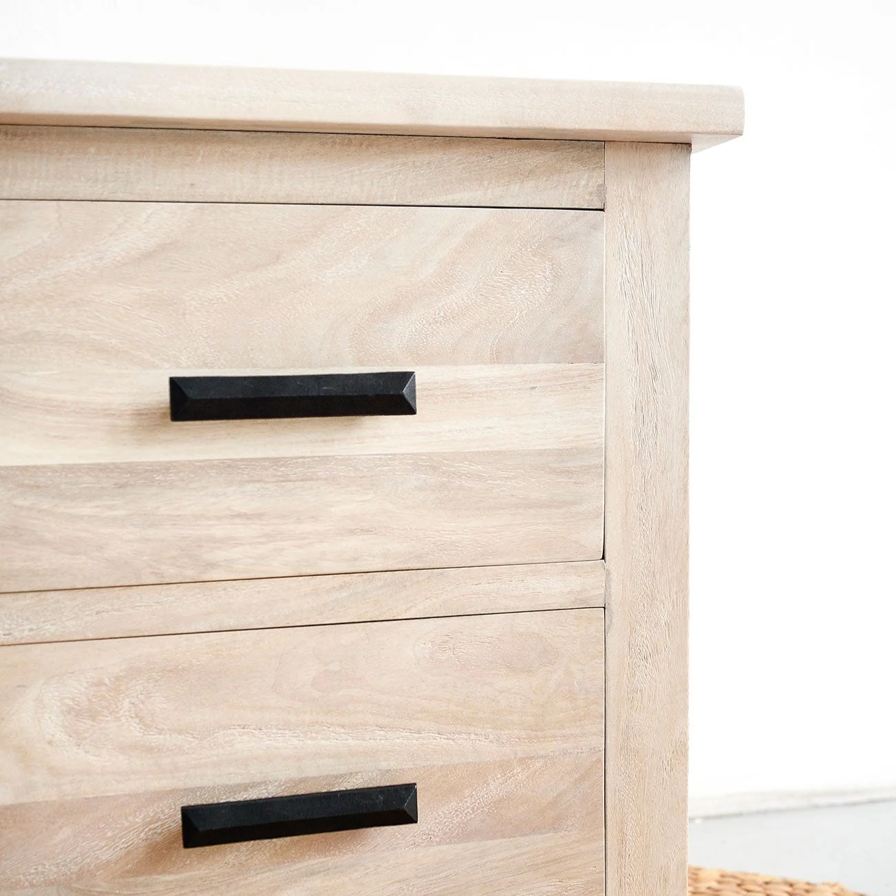 Lowanu Bedside Table - White Wash - Image 4