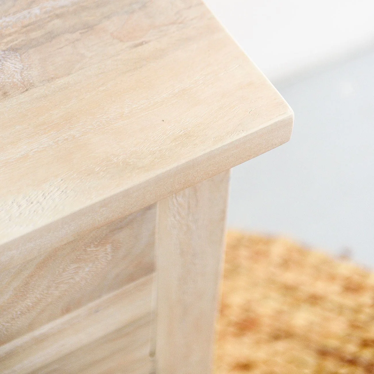Lowanu Bedside Table - White Wash - Image 8