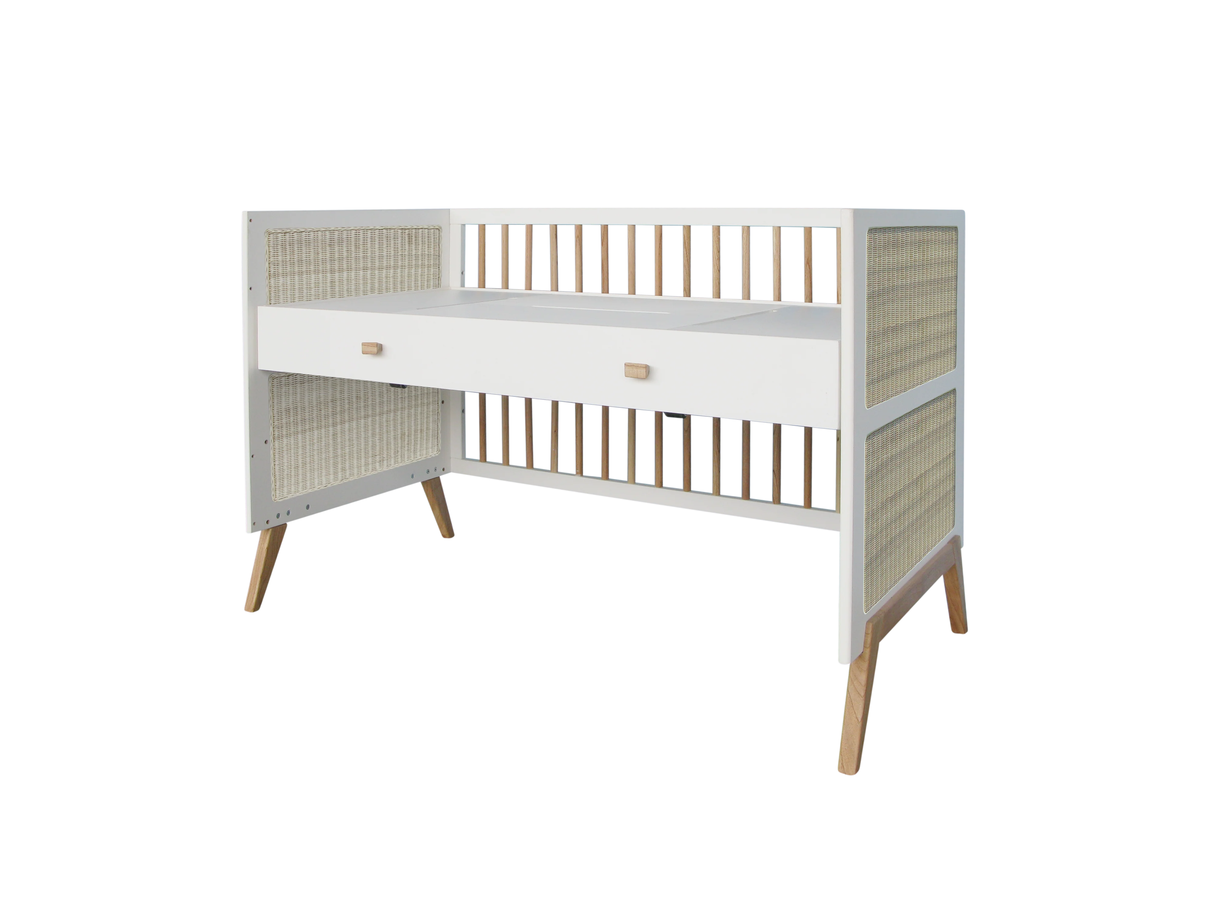 Marelia Baby Bed - White - Image 17