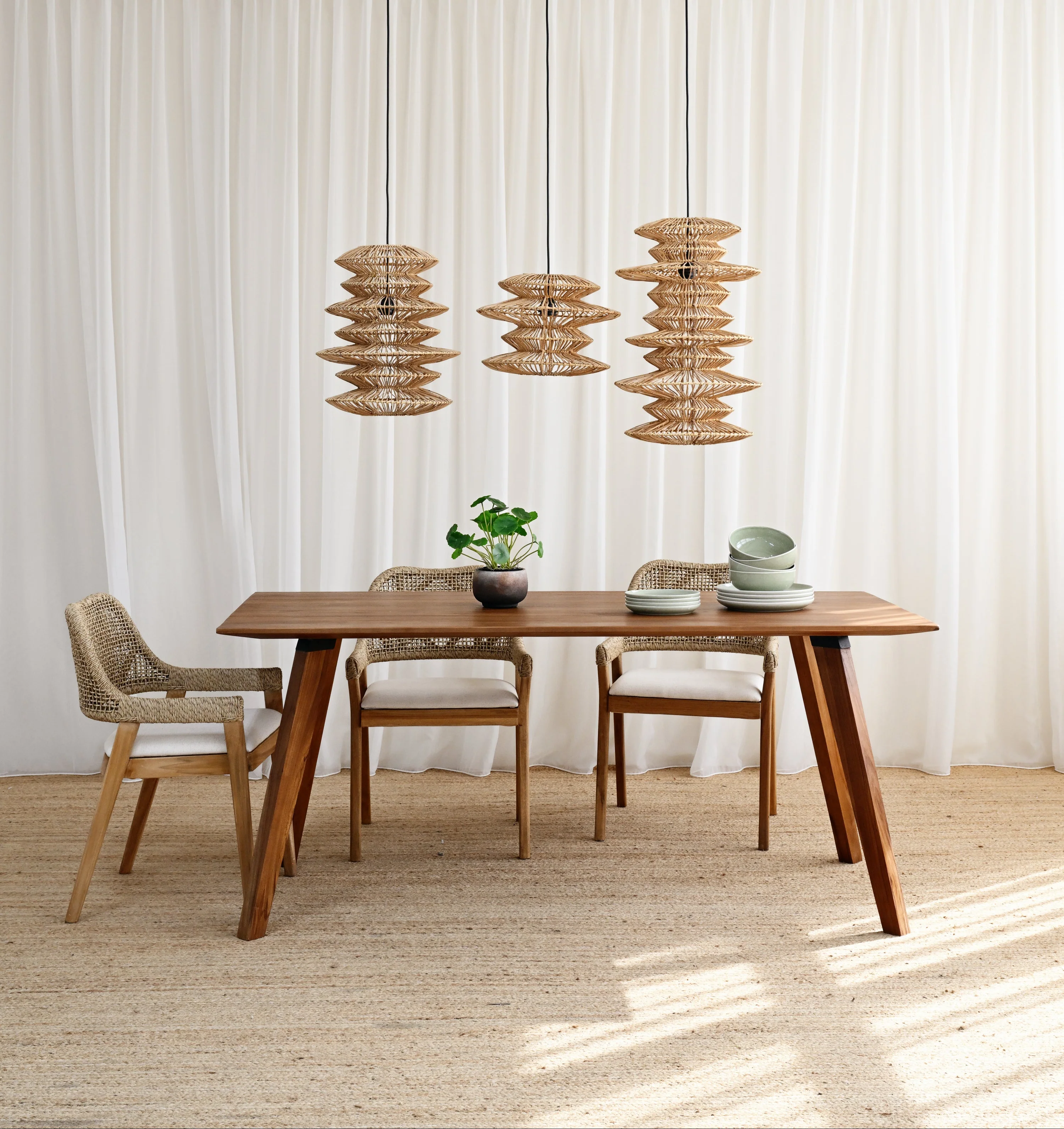Maya Teak Dining Table - Image 4