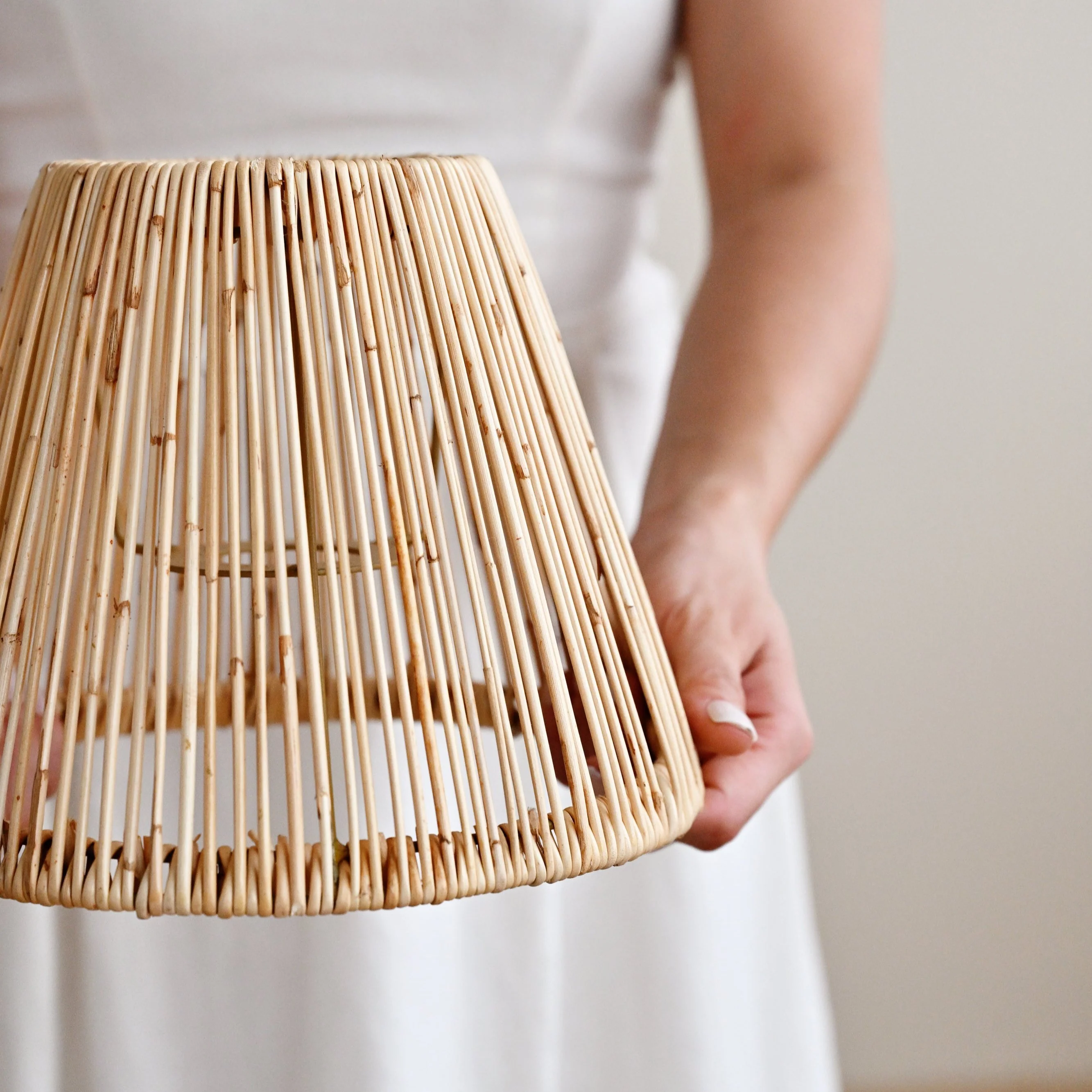 Mini Slimit Rattan Lampshade - Image 3