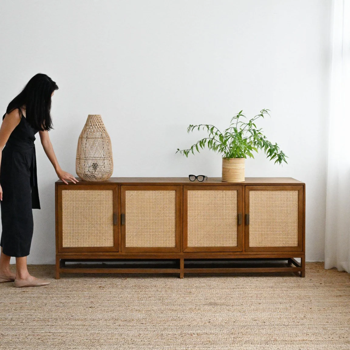 Molly 4 Door Sideboard - Natural - Image 3