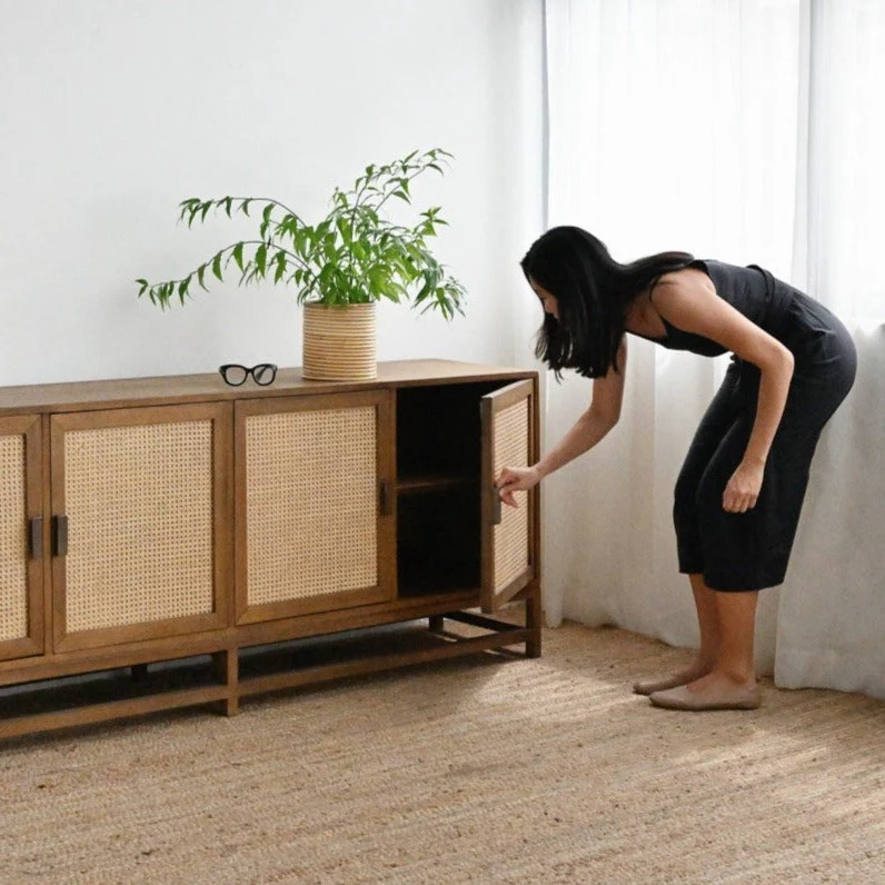 Molly 4 Door Sideboard - Natural - Image 4