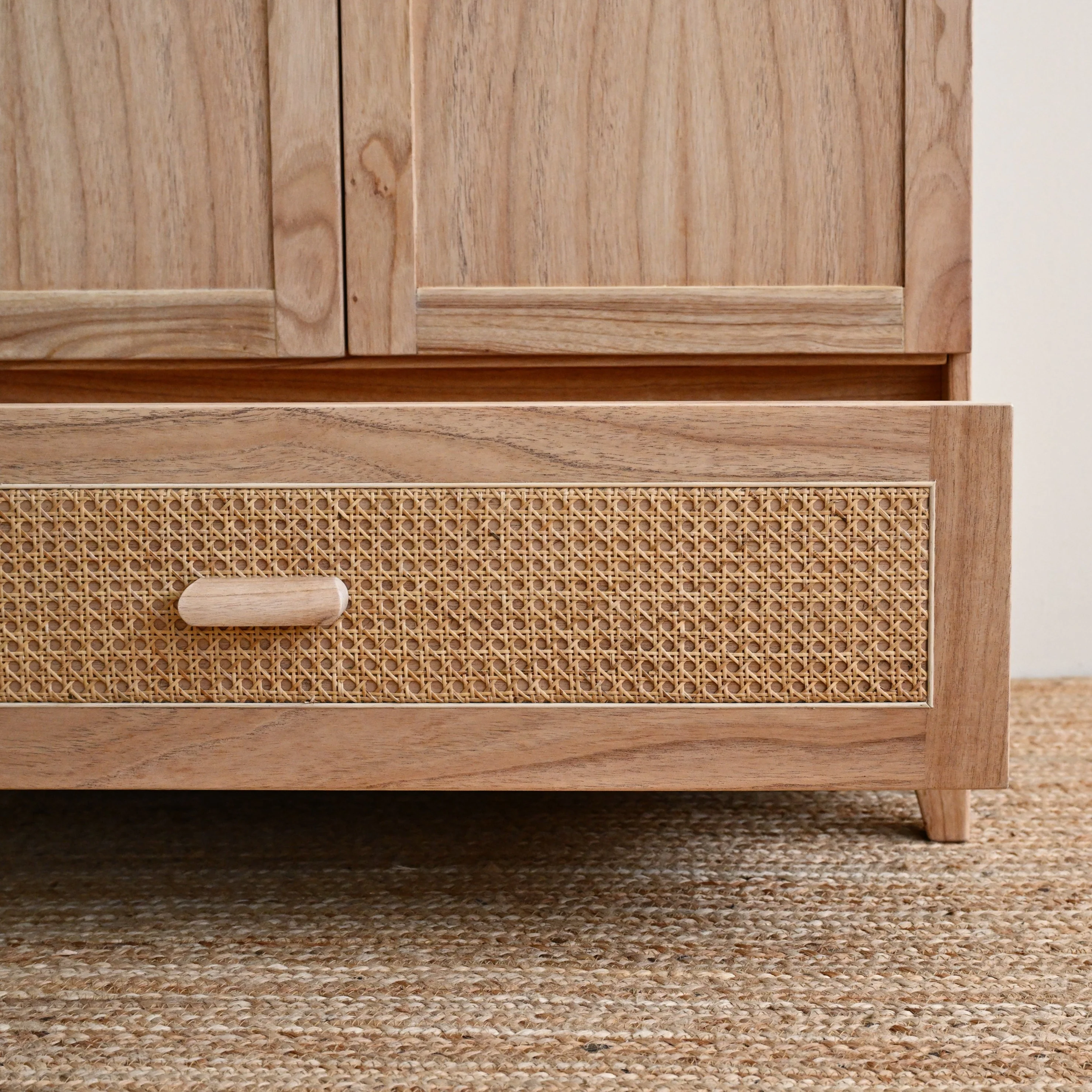 Nami Wood Wardrobe - Natural - Image 3