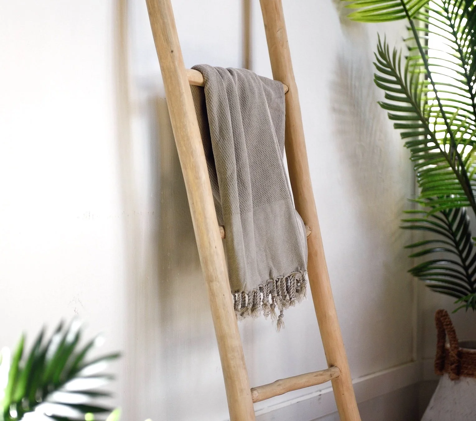 Natural Teak Ladder - Image 4