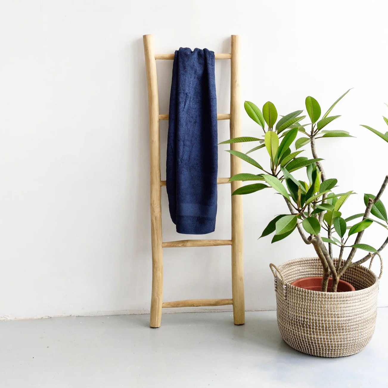 Natural Teak Ladder - Image 5