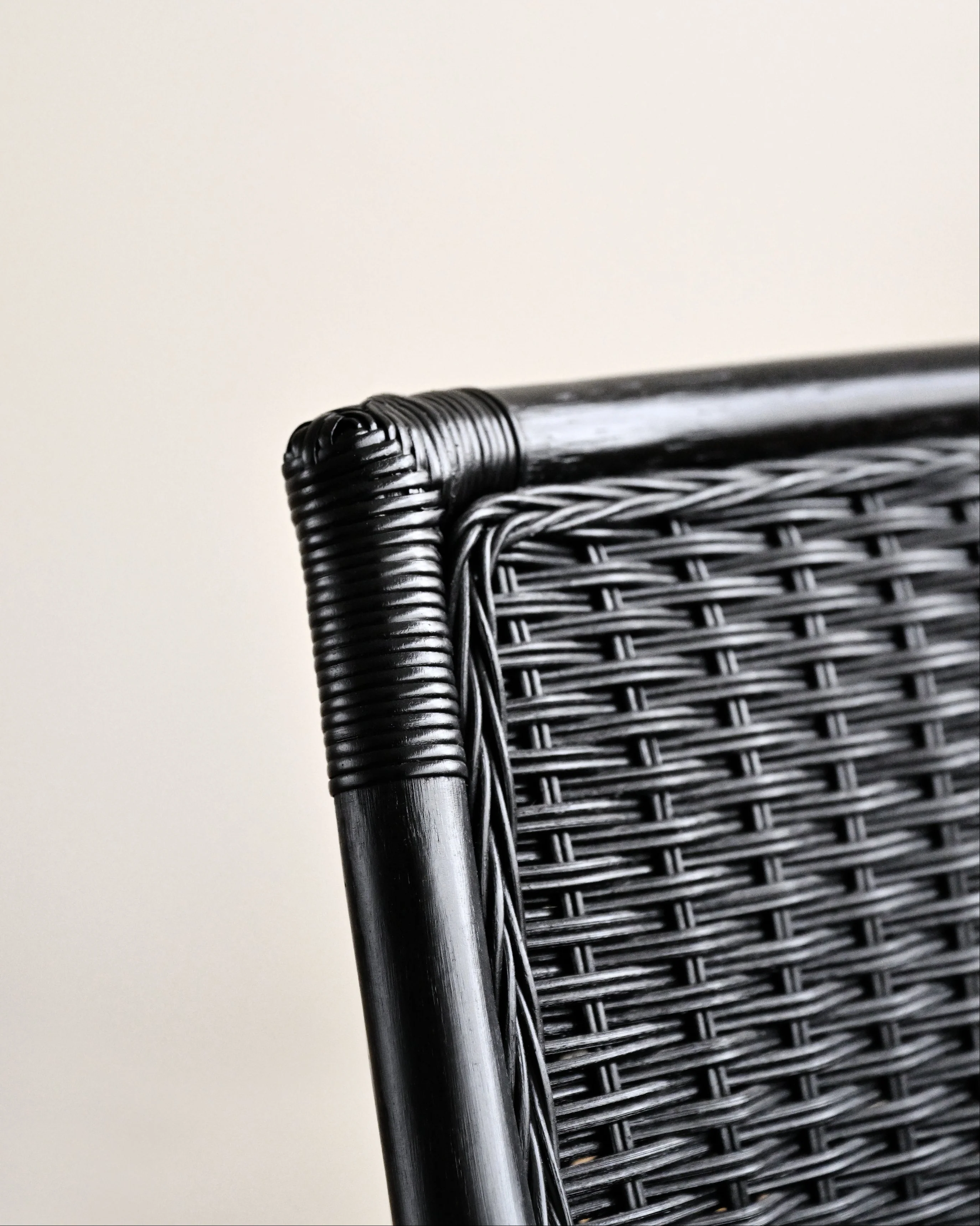 Nikaya Rattan Dining Chair - Black - Image 7