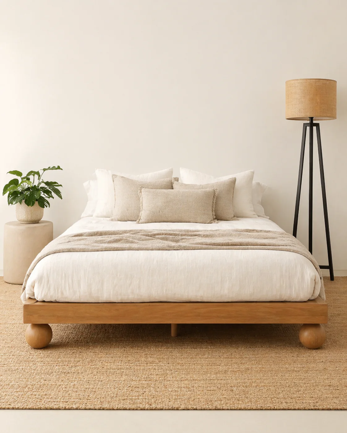 Oceana Platform Bed - Natural
