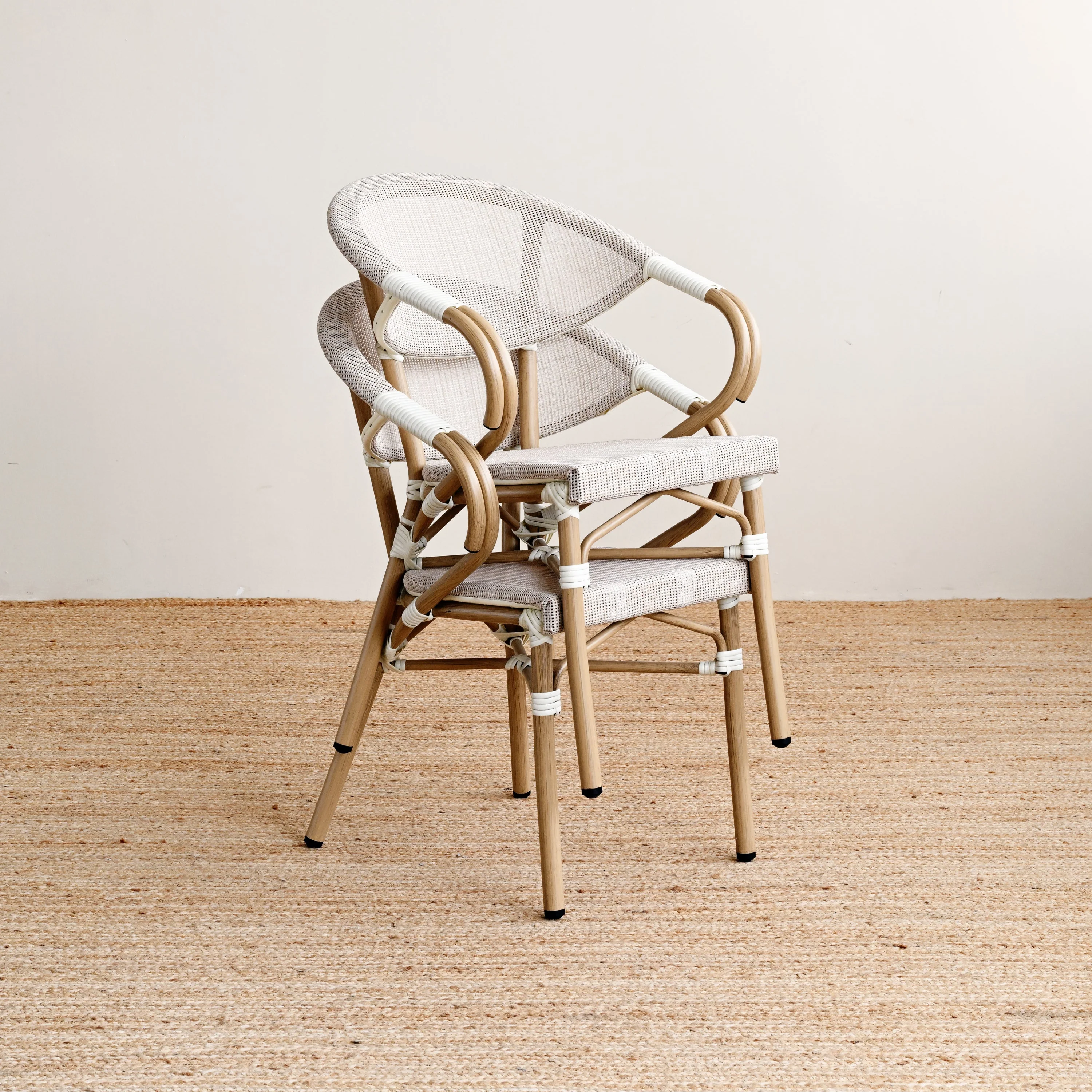 Outdoor Teslin Arm Dining Chair - Image 11