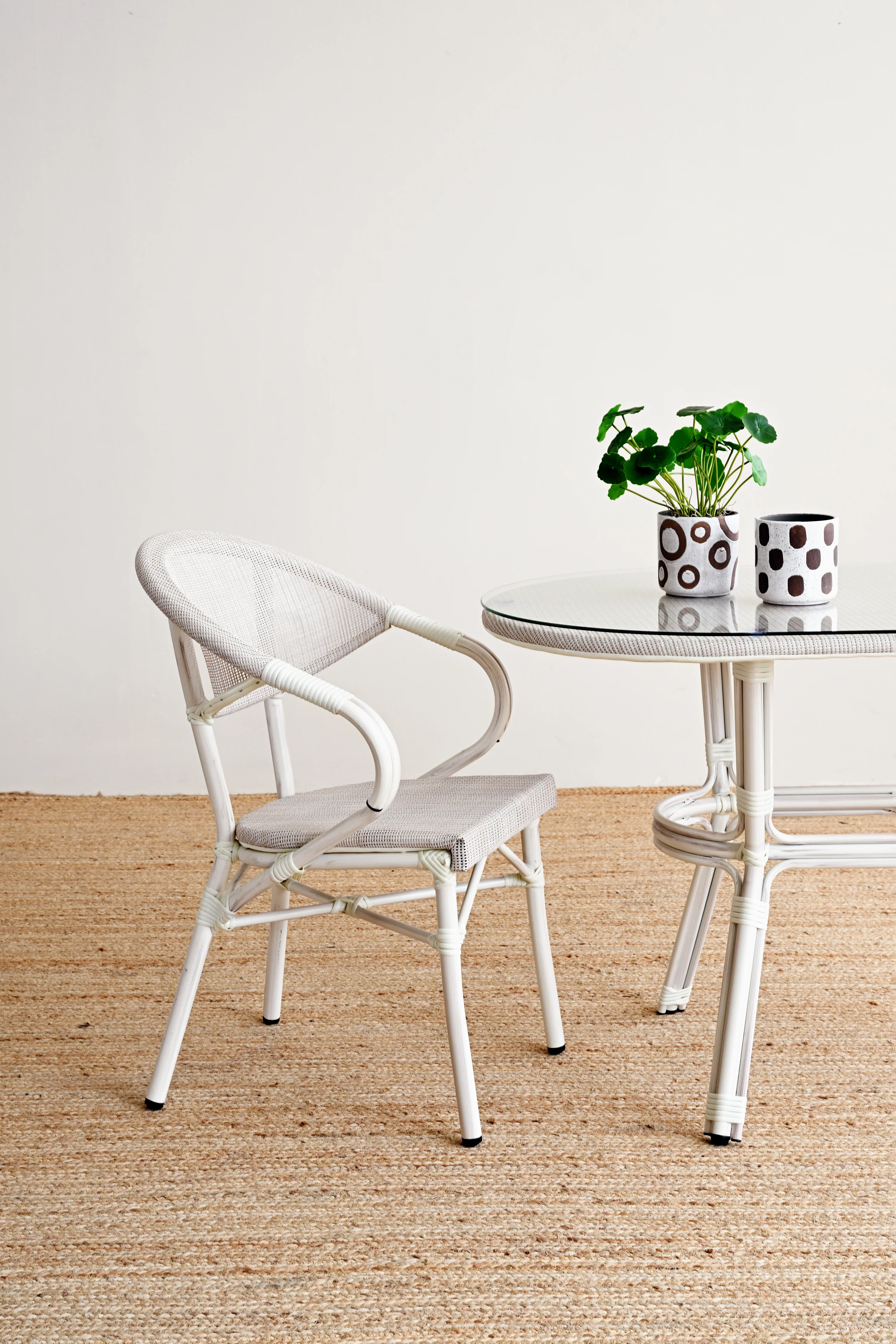 Outdoor Teslin Arm Dining Chair - Image 19